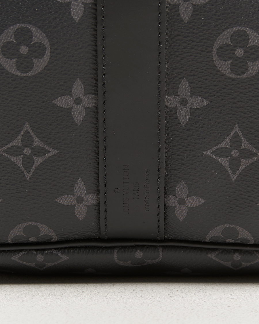 Men | Louis Vuitton Pre-Owned Keepall Bandouliére 55 Monogram Eclipse | Louis Vuitton Pre-Owned | Keepall Bandouliére 55 Monogram Eclipse