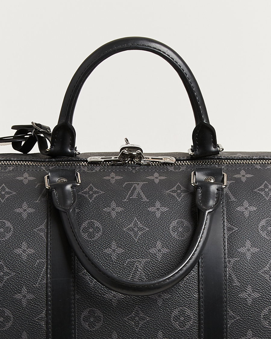 Men | Louis Vuitton Pre-Owned Keepall Bandouliére 55 Monogram Eclipse | Louis Vuitton Pre-Owned | Keepall Bandouliére 55 Monogram Eclipse