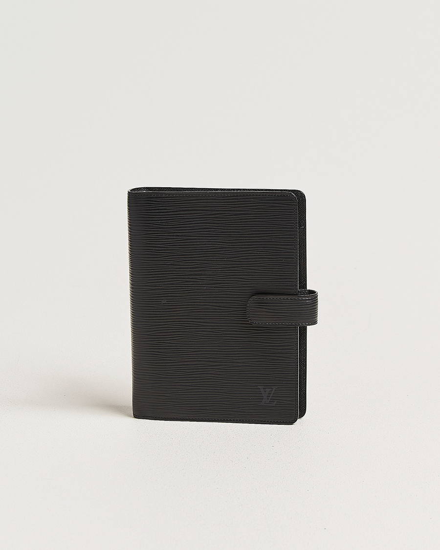 Louis Vuitton Pre-Owned Medium Ring Agenda Cover Epi Leather Black
