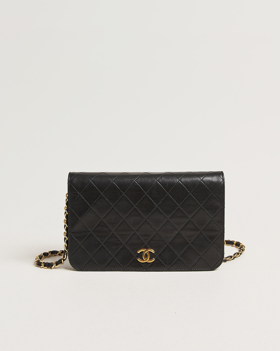 Men | Pre-Owned & Vintage Bags | Chanel Pre-Owned | Classic Single Flap Bag Lambskin Small Black