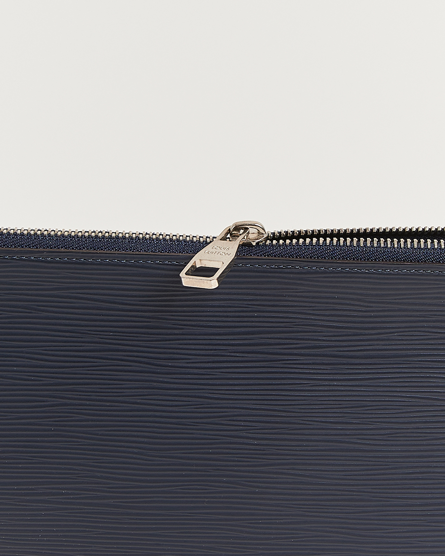 Men | Pre-Owned & Vintage Bags | Louis Vuitton Pre-Owned | Porte Documents Epi Leather Navy