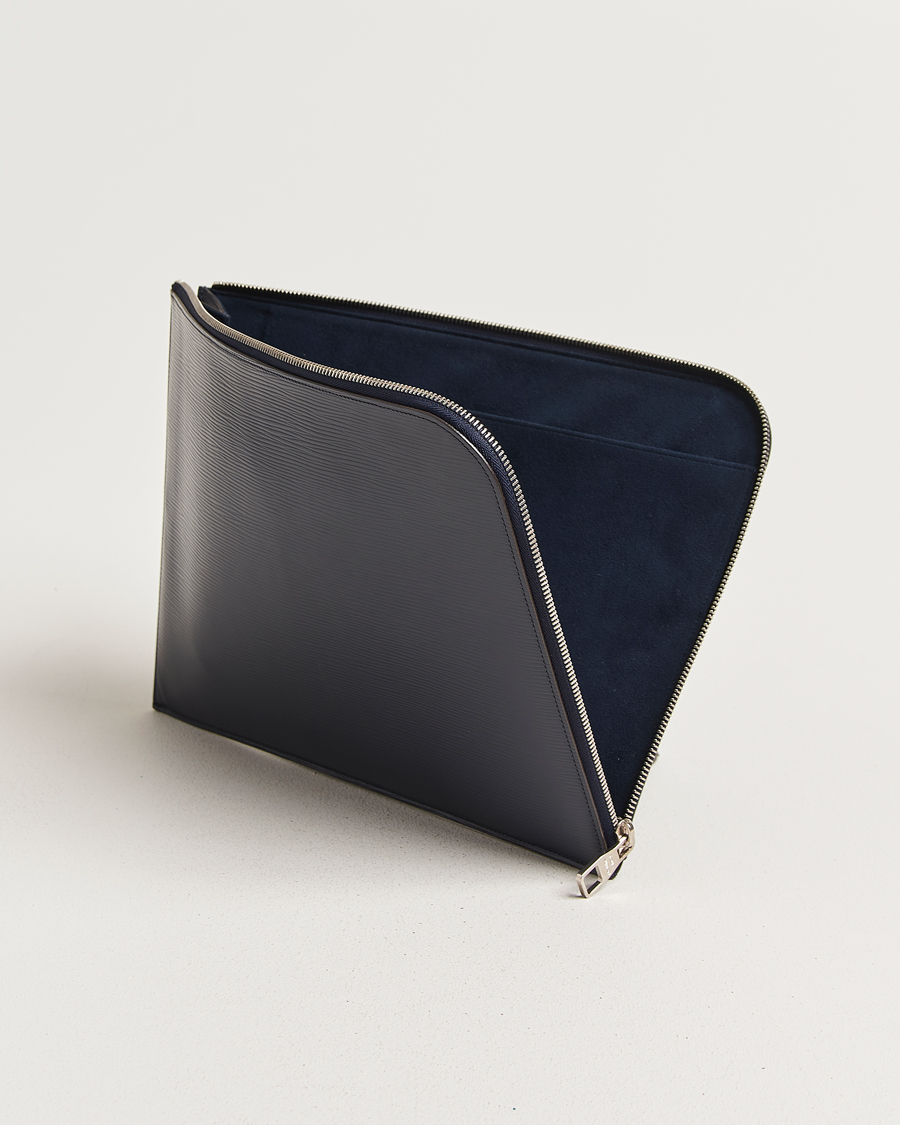 Men | Pre-Owned & Vintage Bags | Louis Vuitton Pre-Owned | Porte Documents Epi Leather Navy