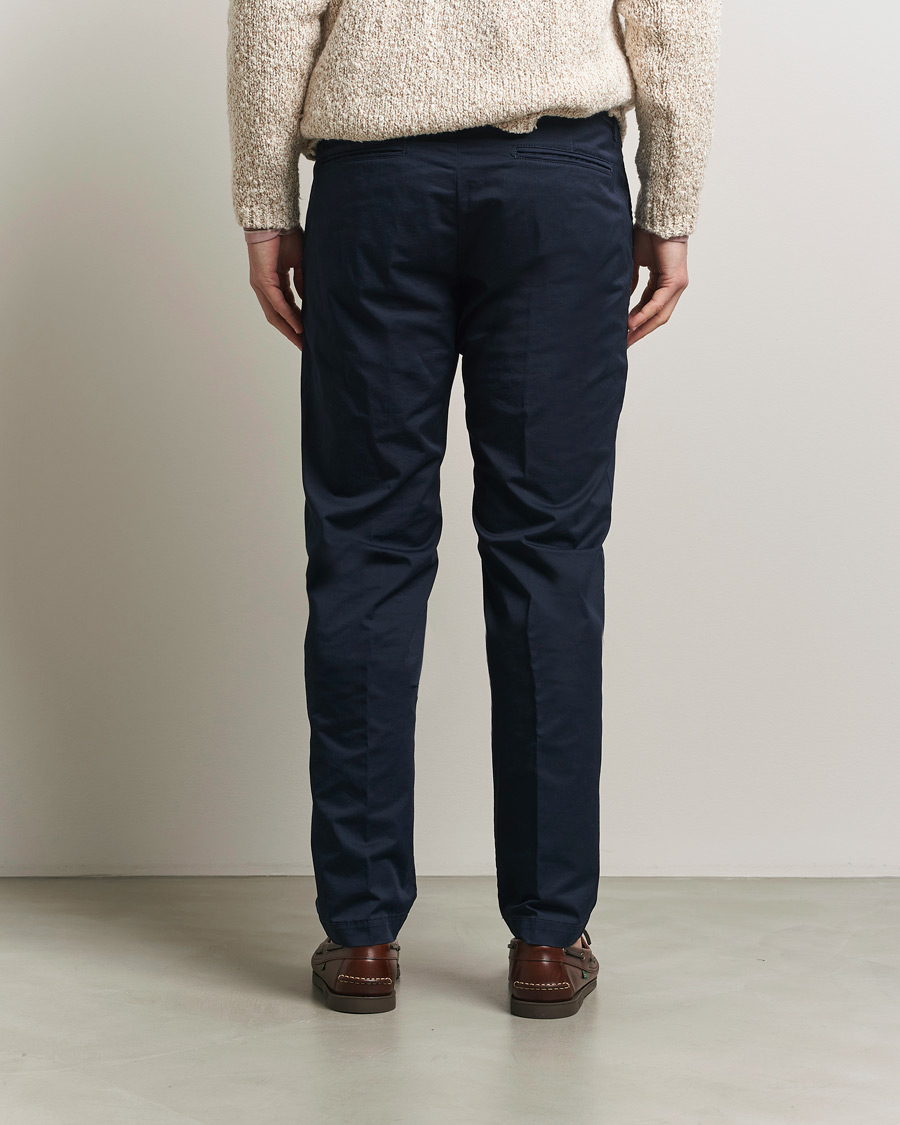 Men | Trousers | Massimo Alba | Winch Cotton Gabardine Trousers Navy