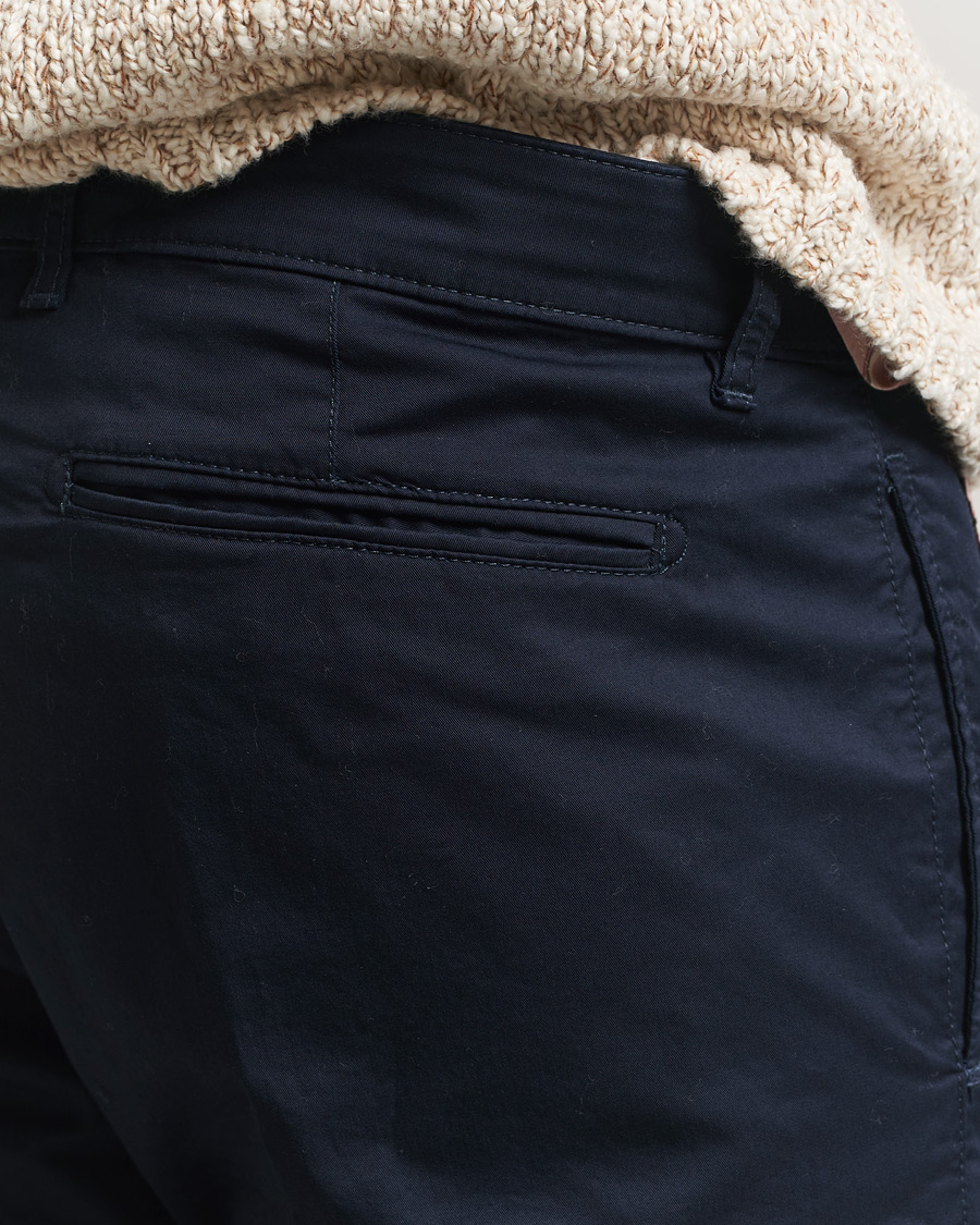 Men | Trousers | Massimo Alba | Winch Cotton Gabardine Trousers Navy