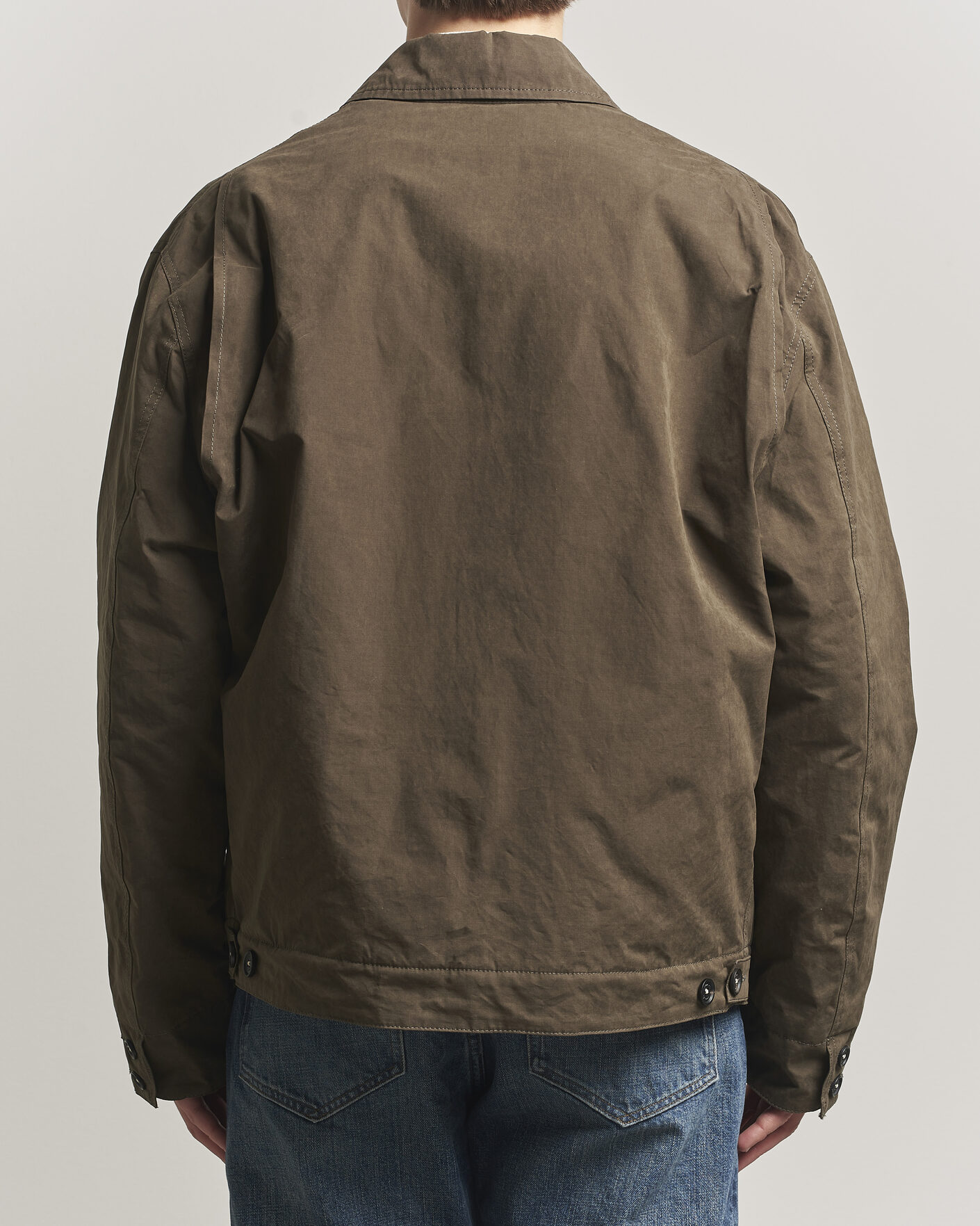 Men | Coats & Jackets | Massimo Alba | Lined Cotton Bomber Jacket Hunter
