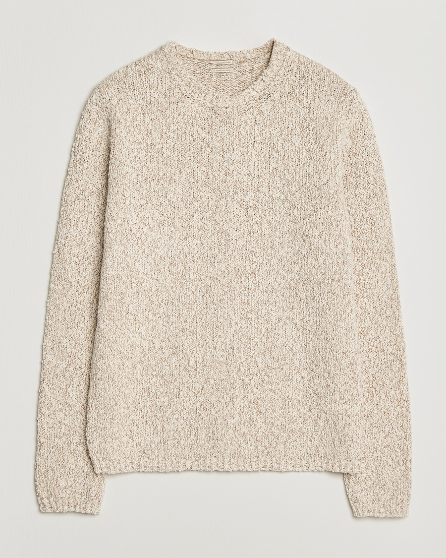 Men | Sweaters & Knitwear | Massimo Alba | Cotton Boucle Sweater Bronze