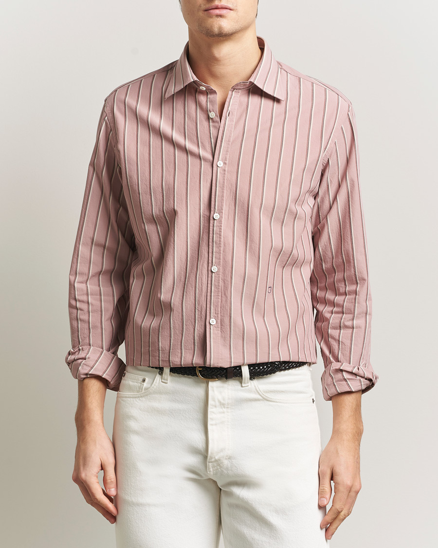 Men | Shirts | Massimo Alba | Genova Striped Shirt Old Rose