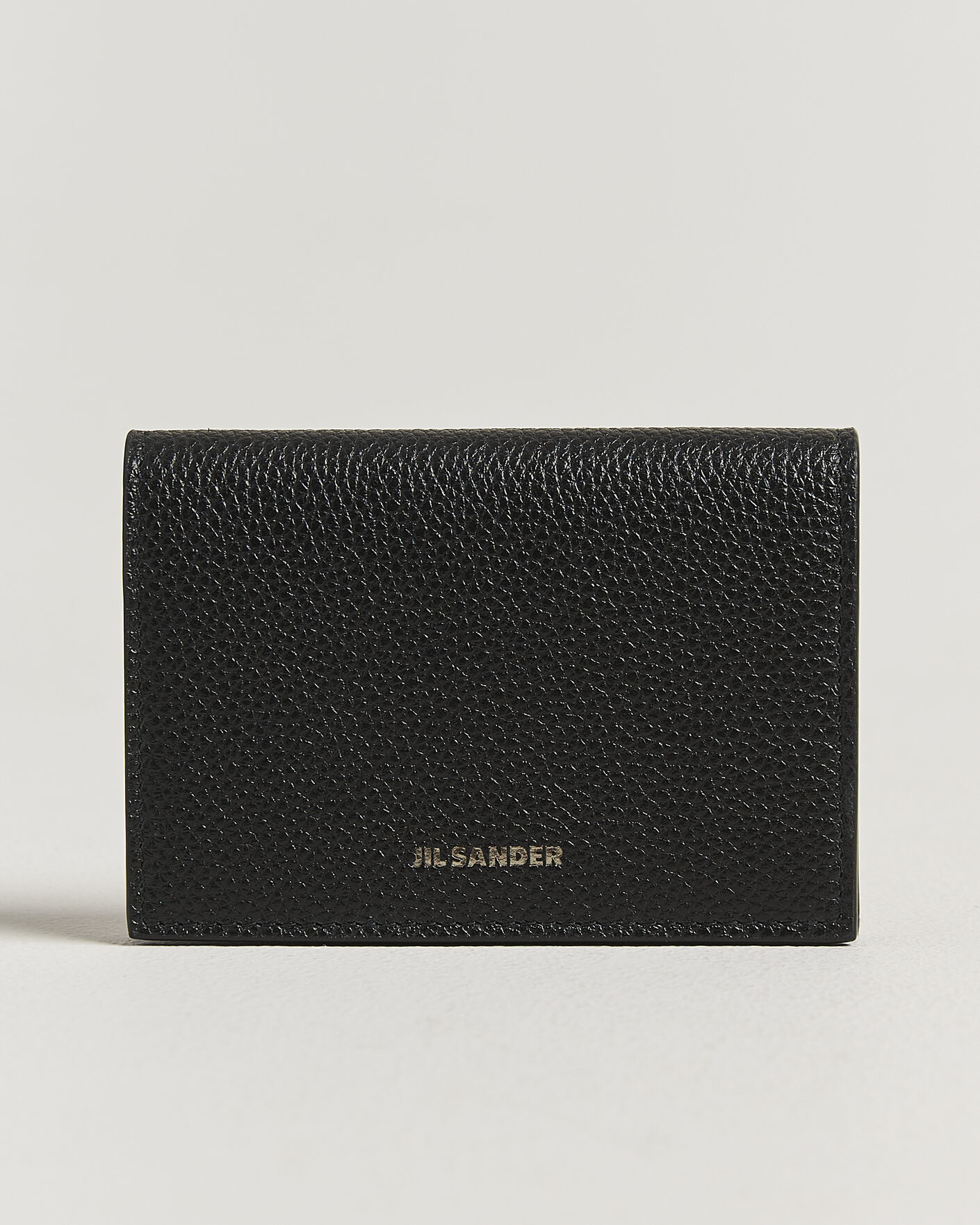 Jil Sander Grain Leather Card Holder Black at CareOfCarl.com