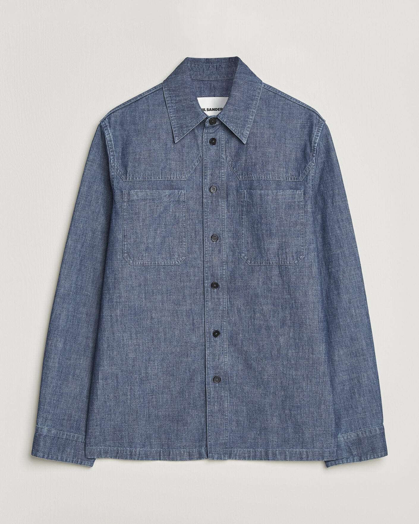 Jil Sander Denim Overshirt Indigo Blue at CareOfCarl.com