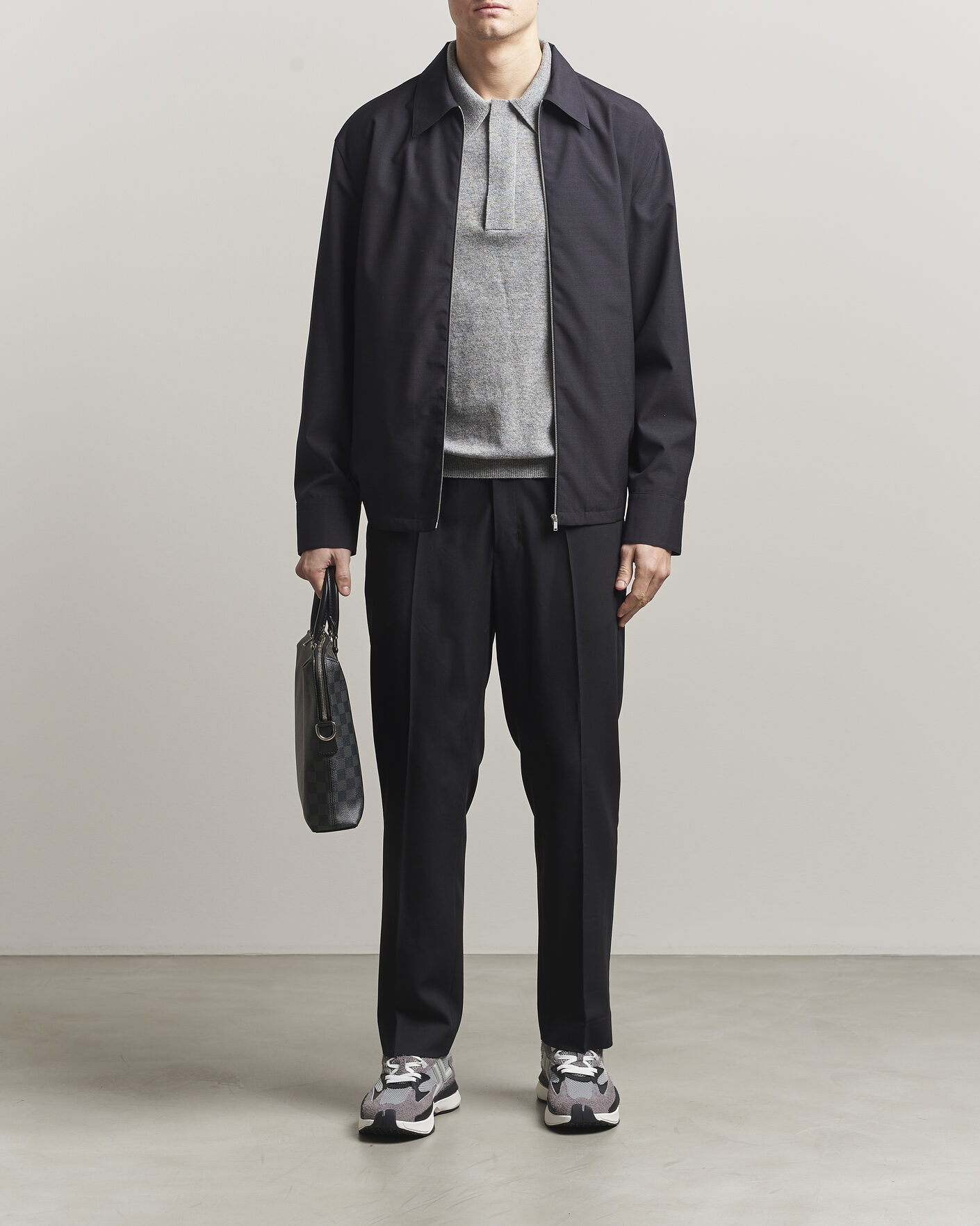 Jil Sander Zip Shirt Blouson Navy at CareOfCarl.com