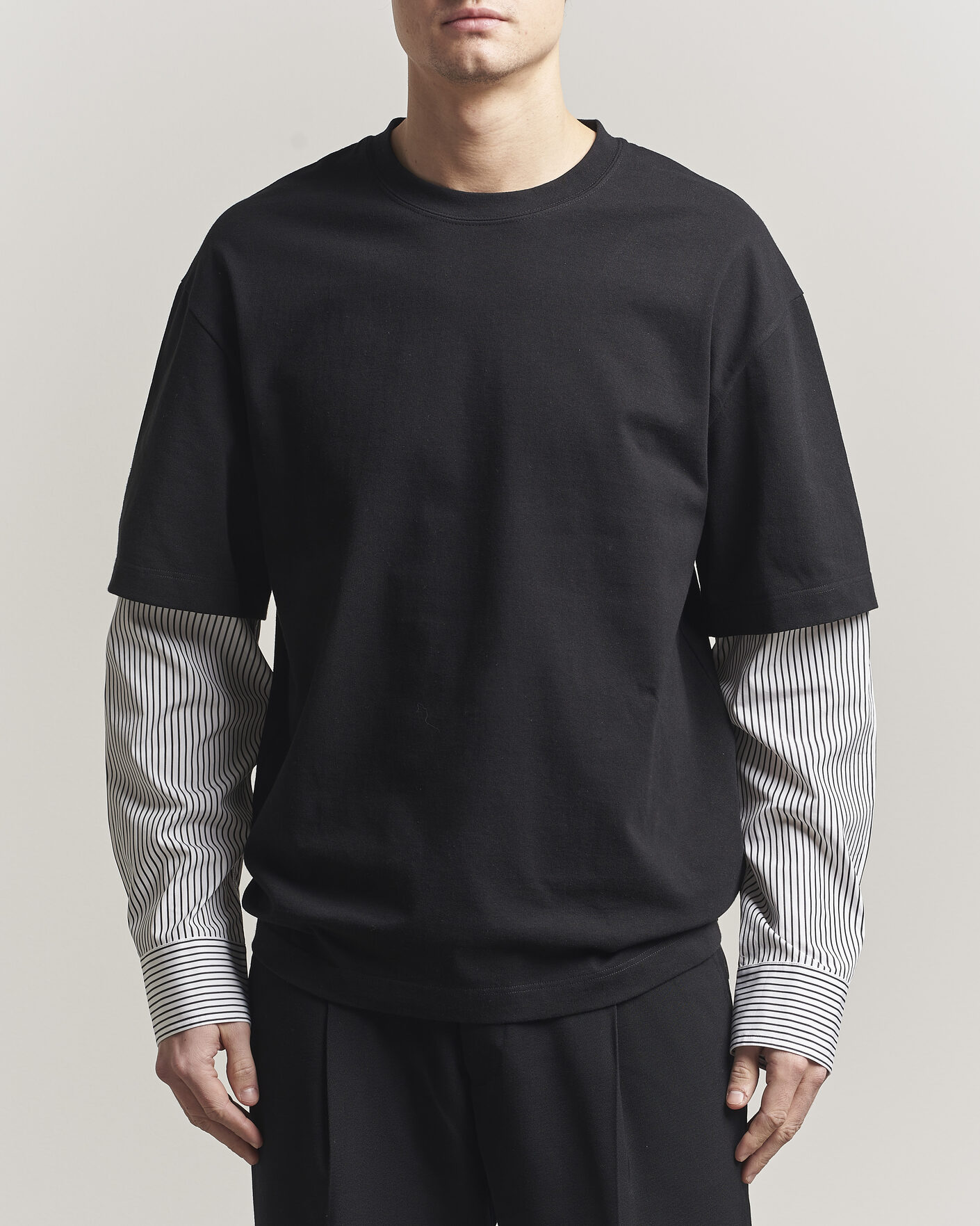 Men | T-Shirts | Jil Sander | Long Sleeve T-Shirt Black