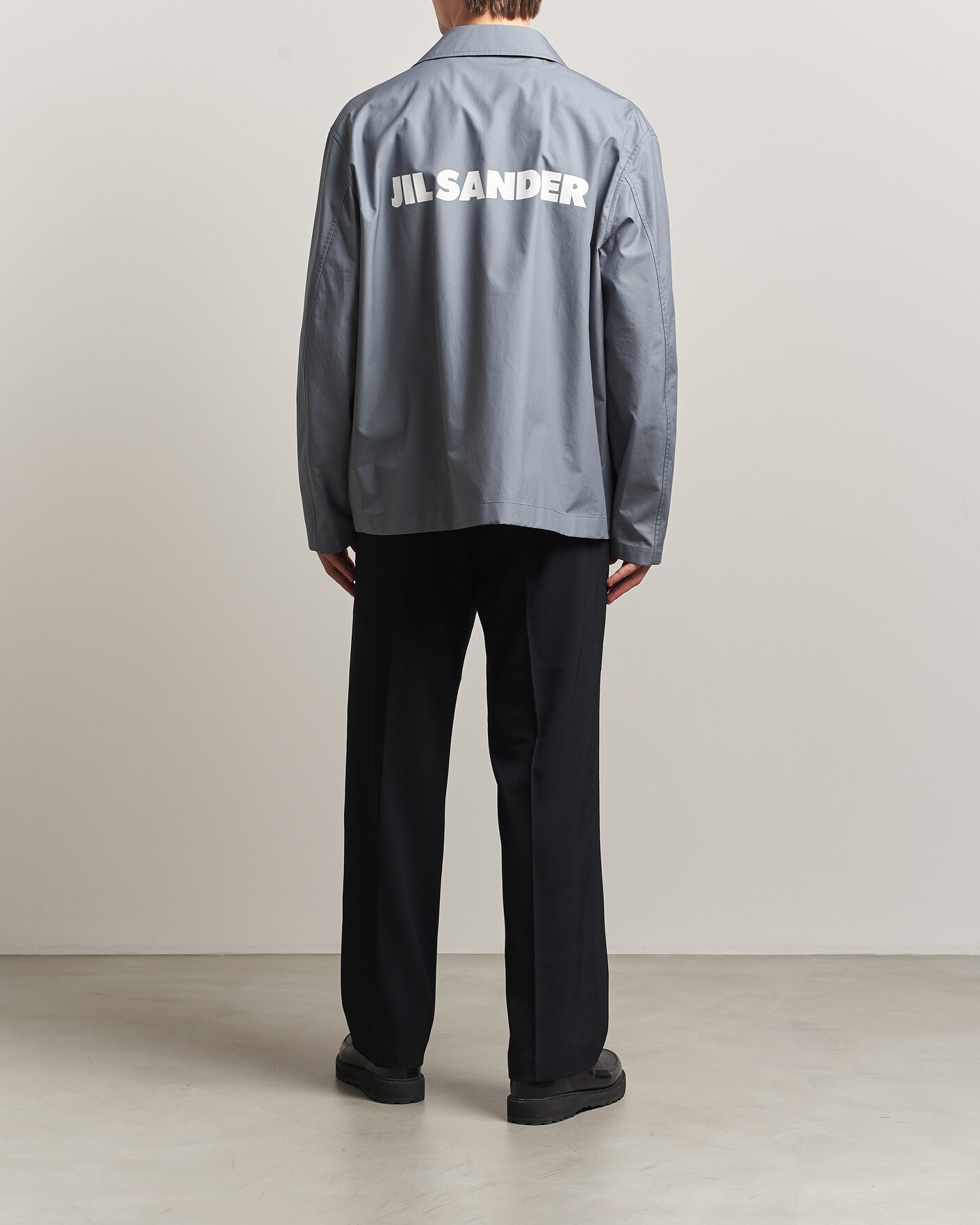 Jil Sander Back Logo Bomber Jacket Grey at CareOfCarl.com
