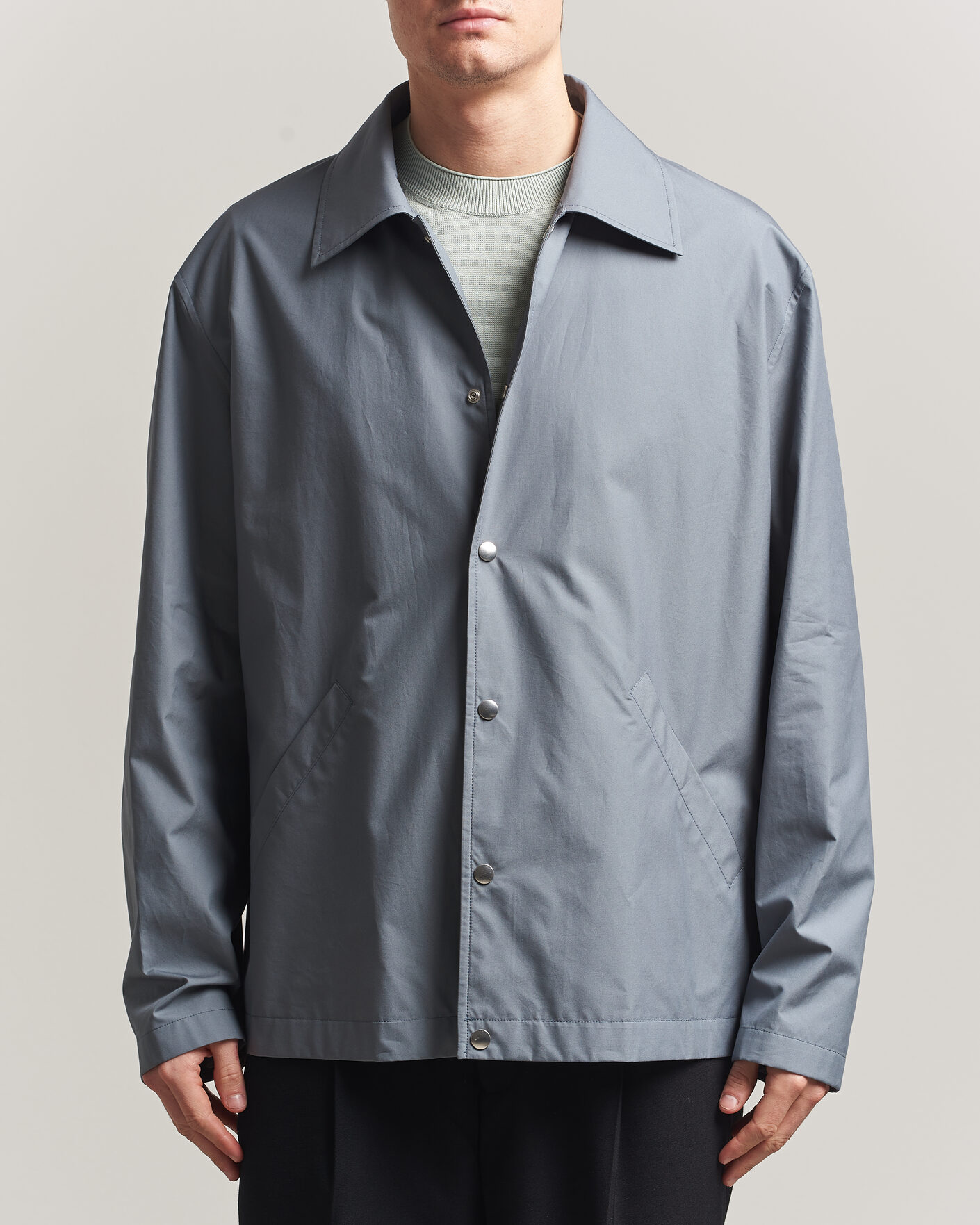 Men | Coats & Jackets | Jil Sander | Back Logo Bomber Jacket Grey