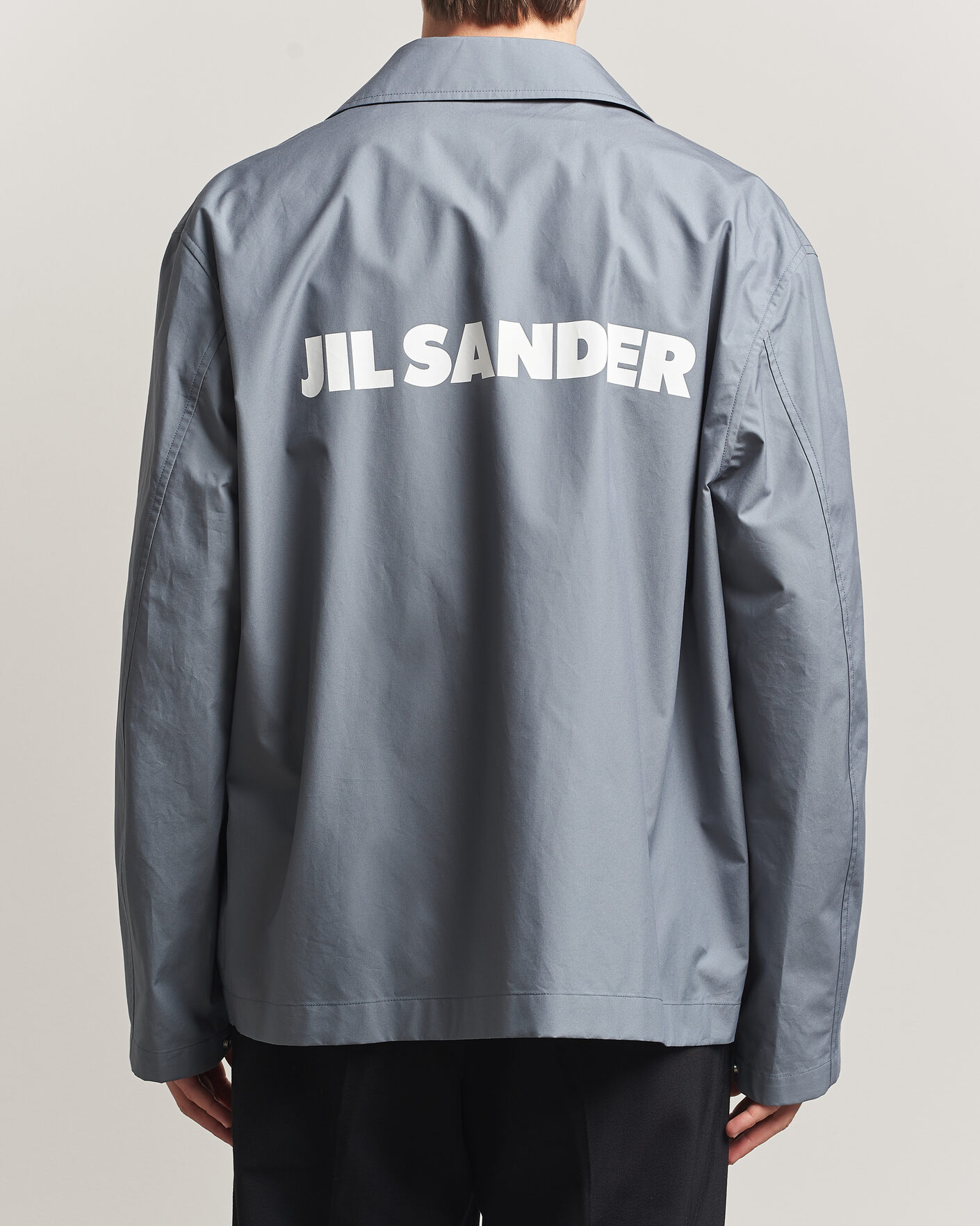 Jil Sander Back Logo Bomber Jacket Grey at CareOfCarl.com