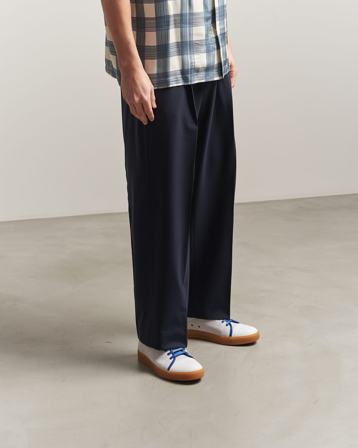 Men | Sneakers | Lanvin | DBB1 Nappa Cap Toe Sneaker White/Blue