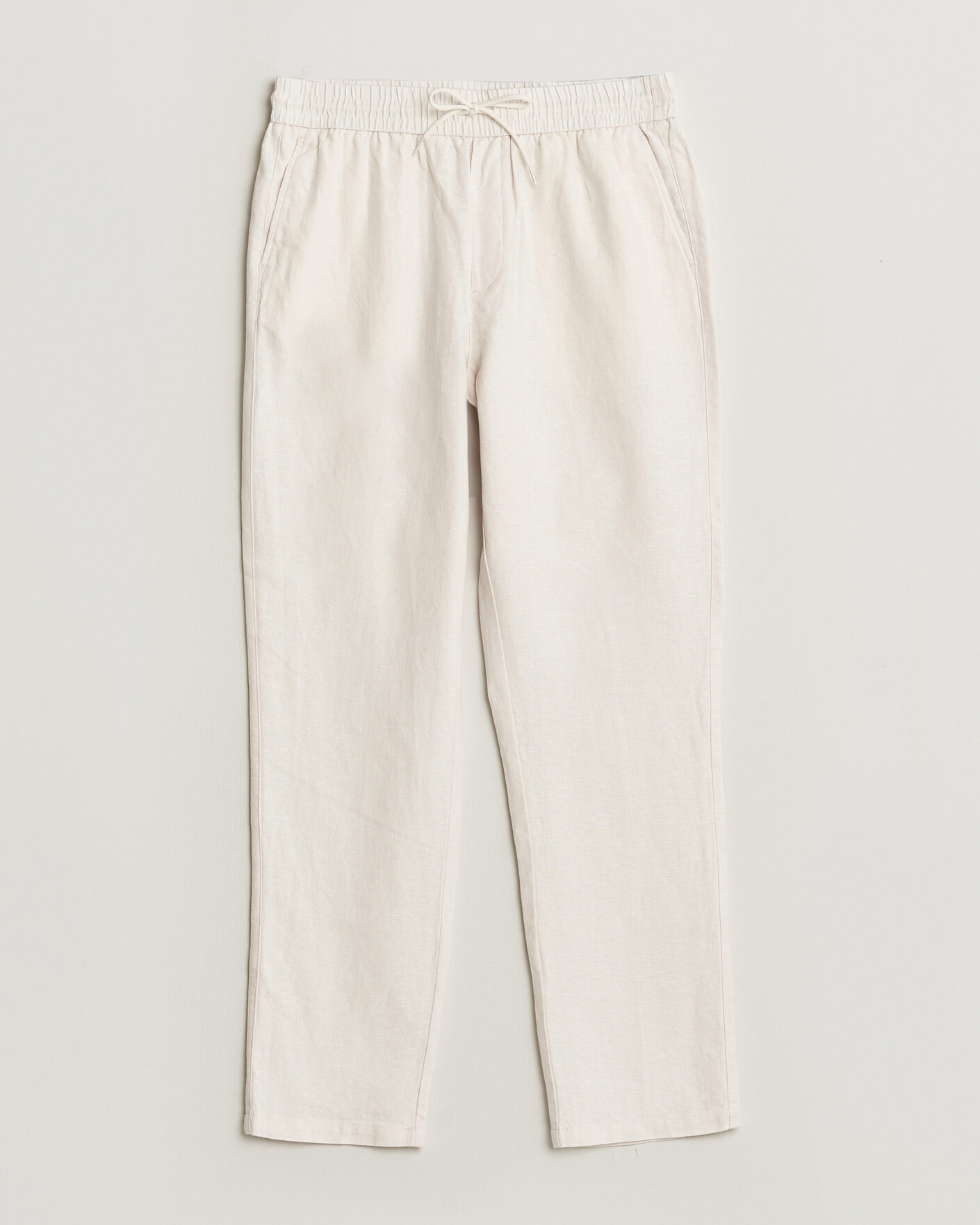 Men | Trousers | LES DEUX | Patrick Heavy Linen/Cotton Pants Eggnog White