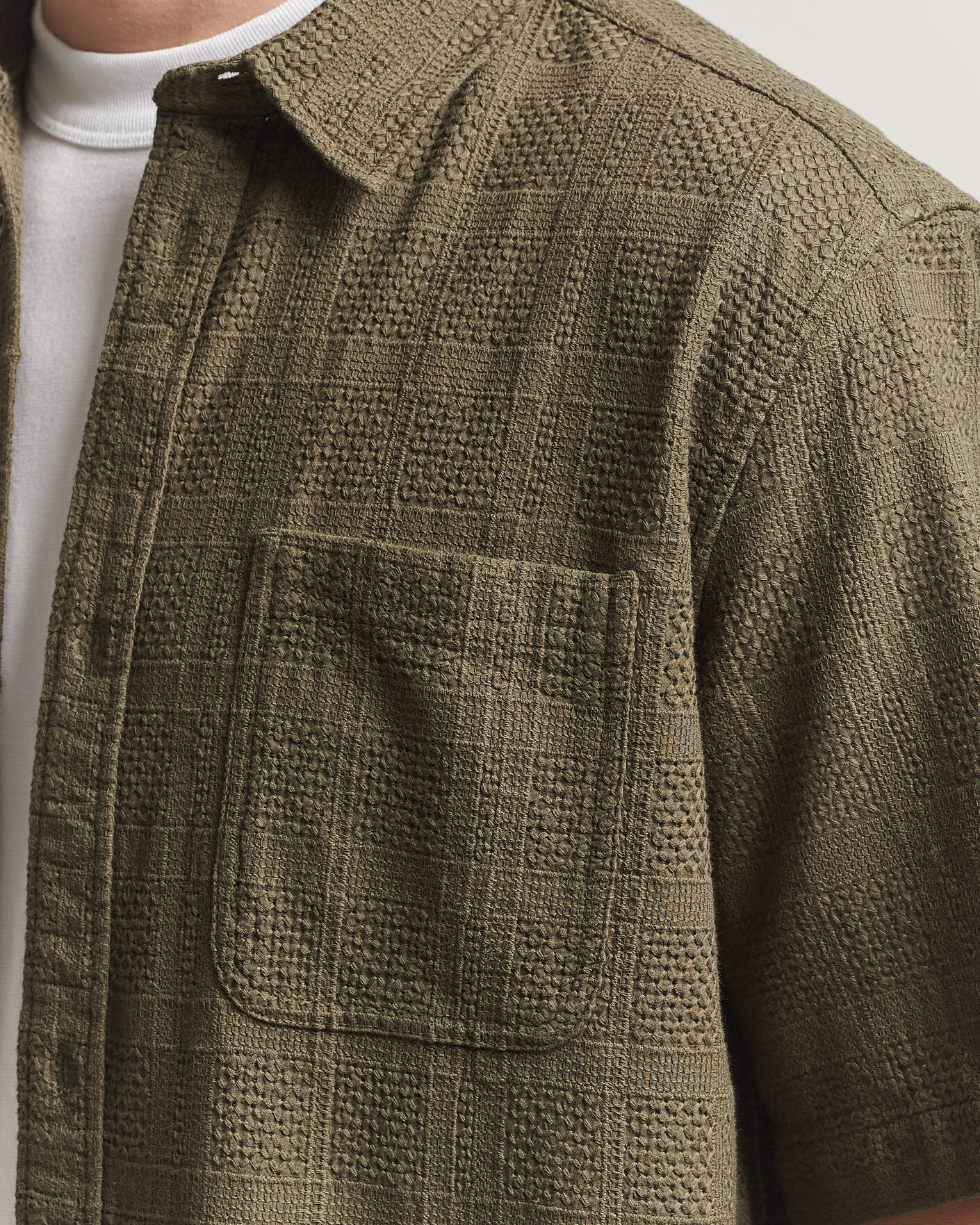 Men | Shirts | LES DEUX | Charlie Short Sleeve Shirt Olive Night