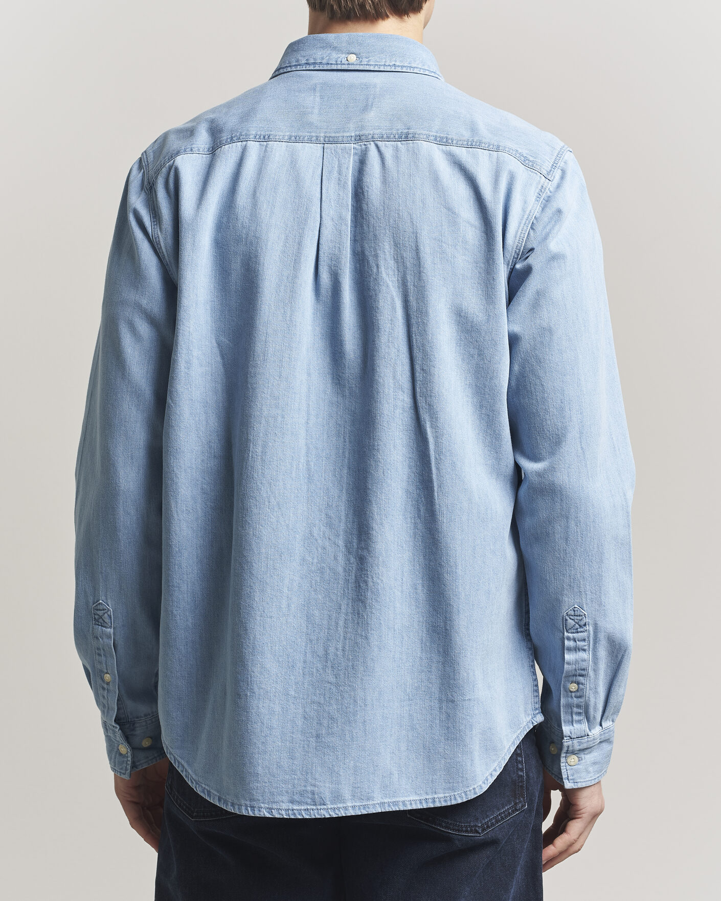 Men | Shirts | LES DEUX | Konrad Denim Shirt Light Indigo Wash