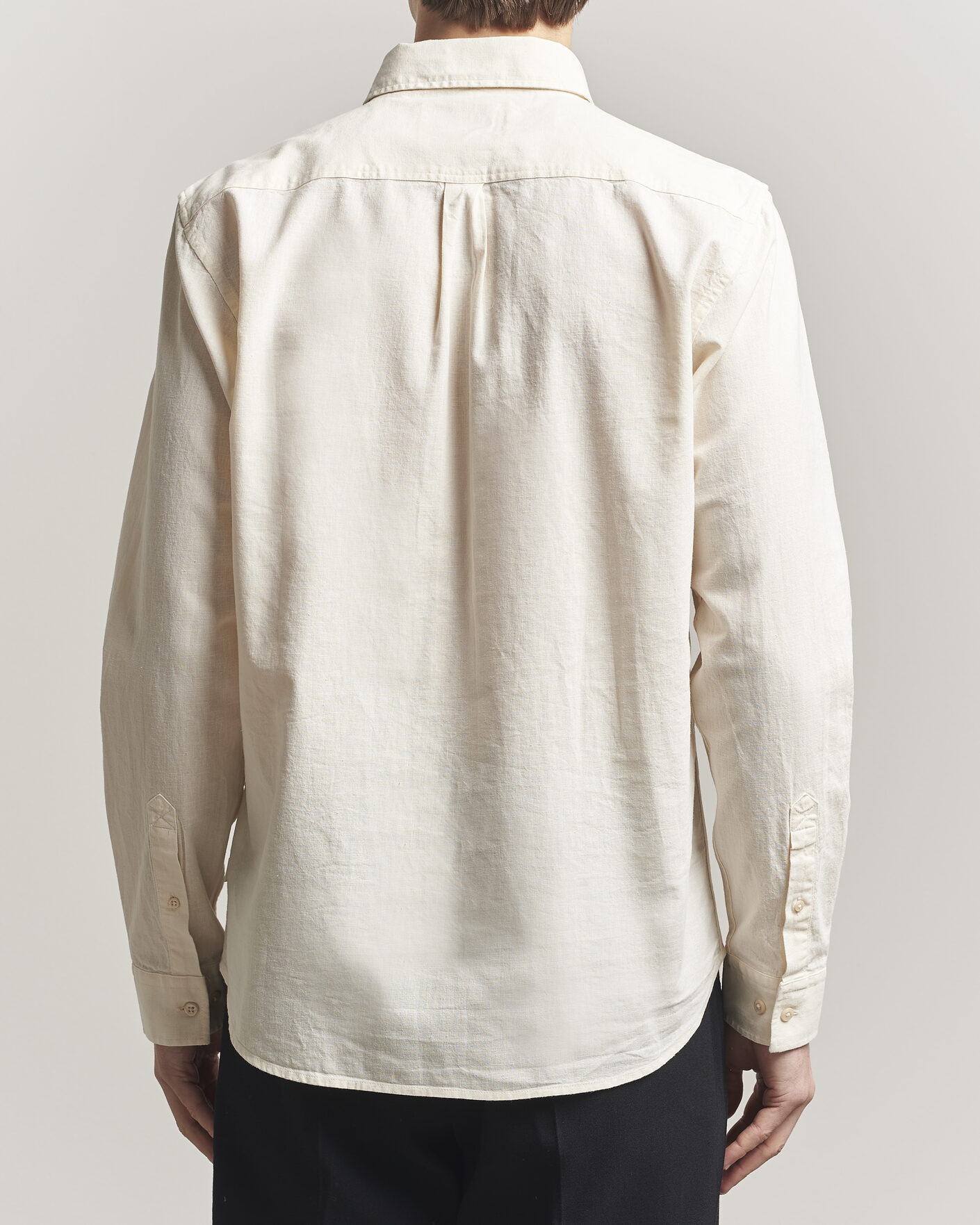 Men | Shirts | LES DEUX | Konrad Cotton/Linen Shirt Eggnog White