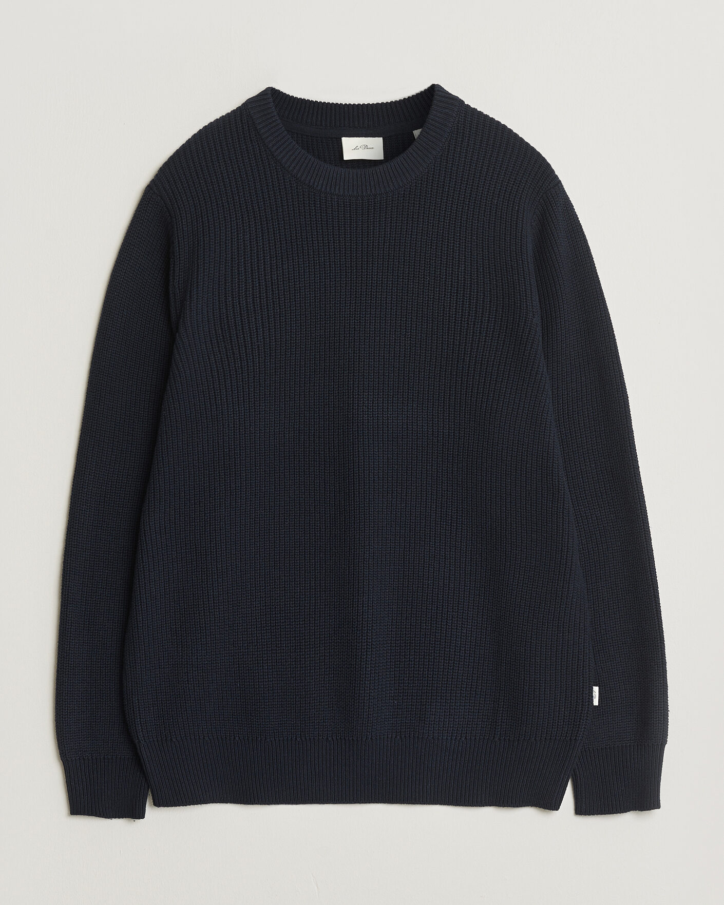 Men | Sweaters & Knitwear | LES DEUX | Garry Rib Crew Neck Knit Dark Navy