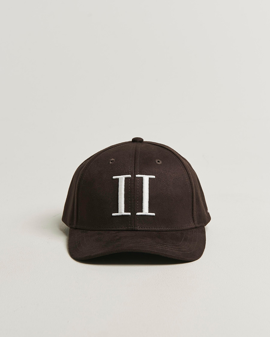 Men | Hats & Caps | LES DEUX | Encore Suede Baseball Cap Coffee Brown
