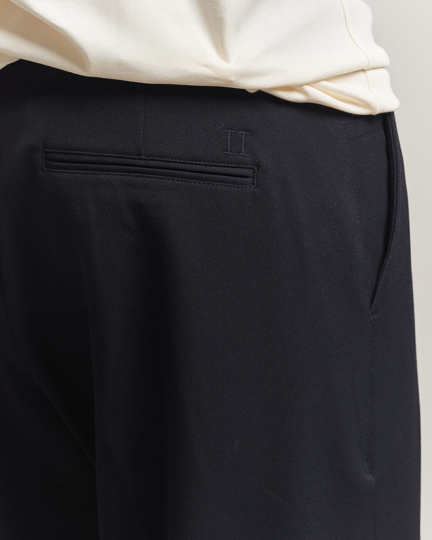 Men | Trousers | LES DEUX | Como Solid Slack Pants Dark Navy