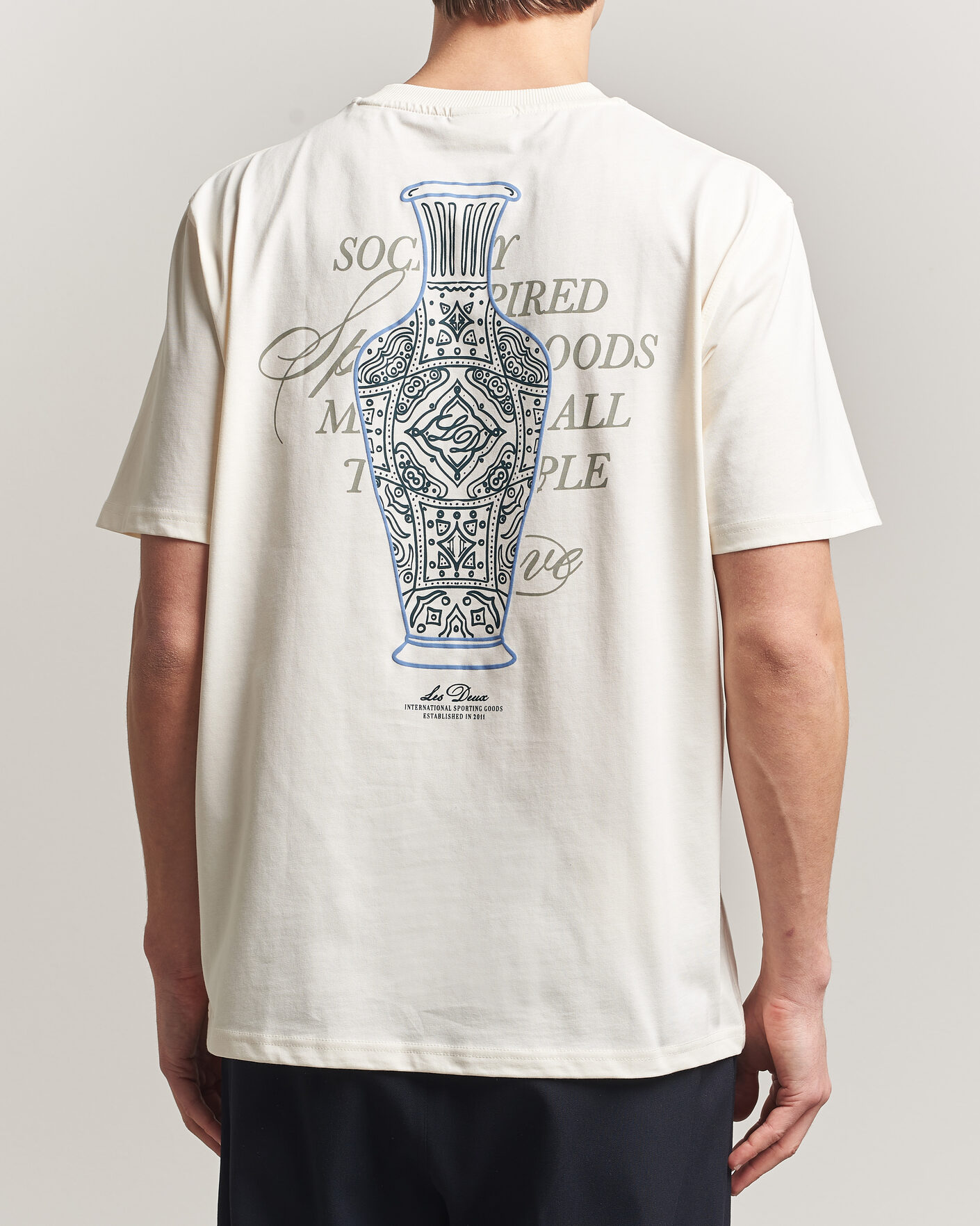 Men | T-Shirts | LES DEUX | Ben Faience T-Shirt Eggnog White