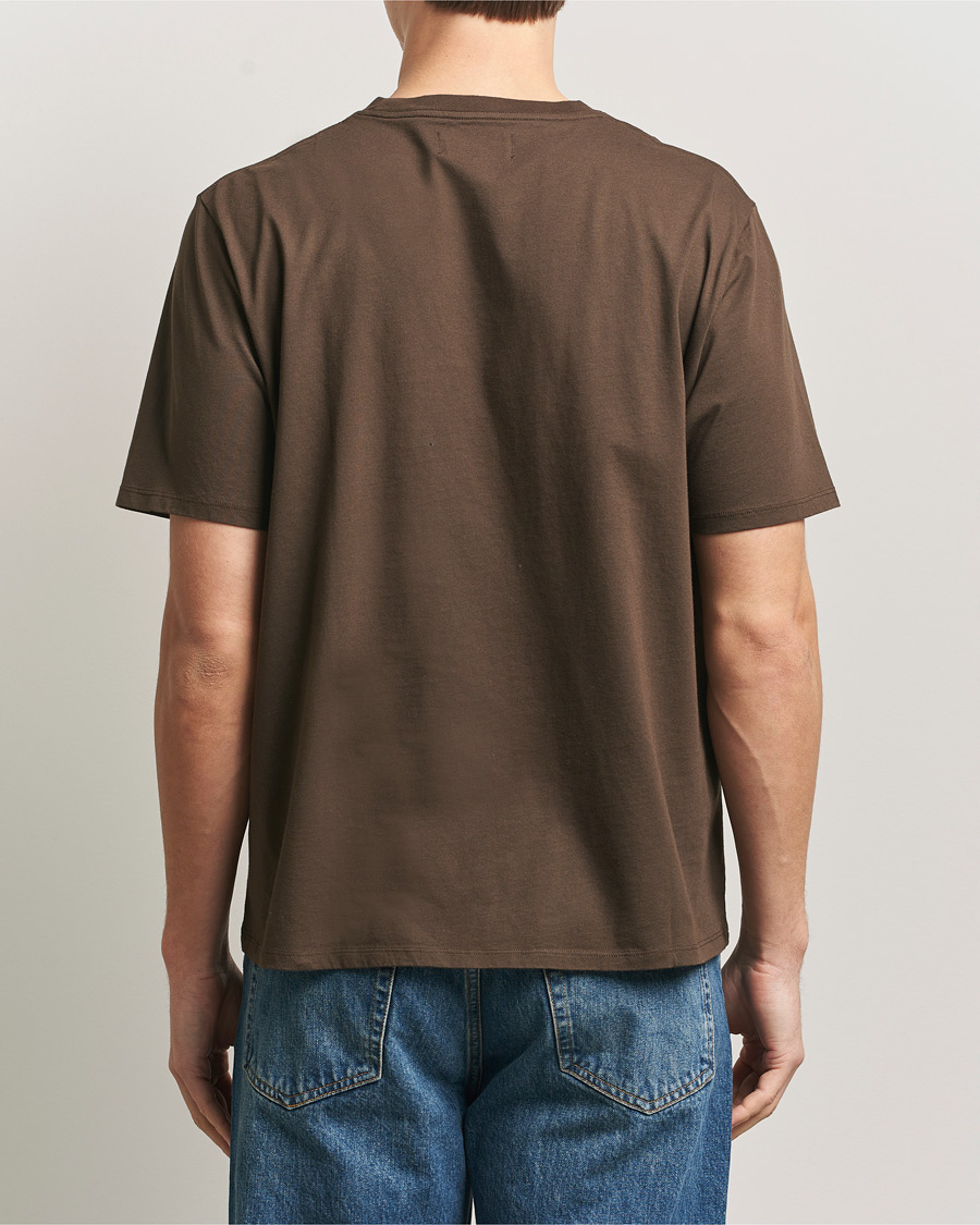 Men | T-Shirts | Jeanerica | Delon Crew Neck T-Shirt Brown