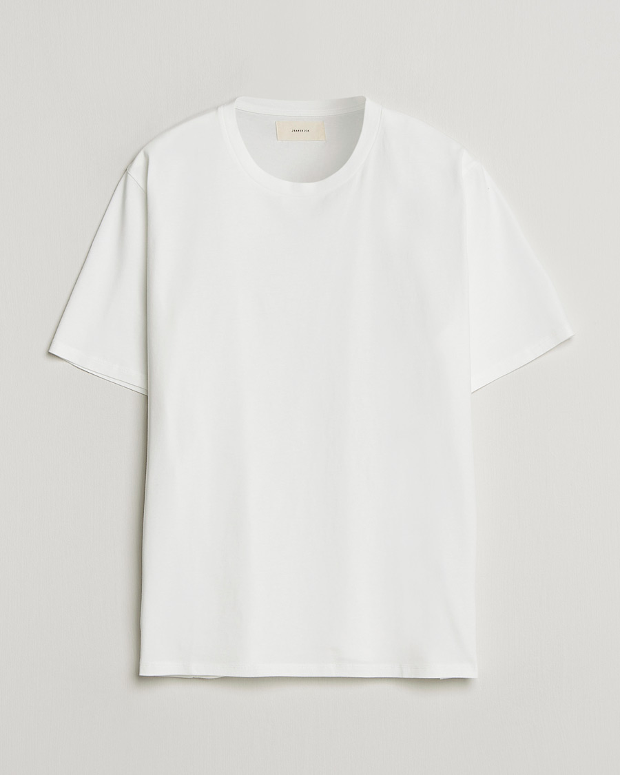 Men | T-Shirts | Jeanerica | Delon Crew Neck T-Shirt Natural White