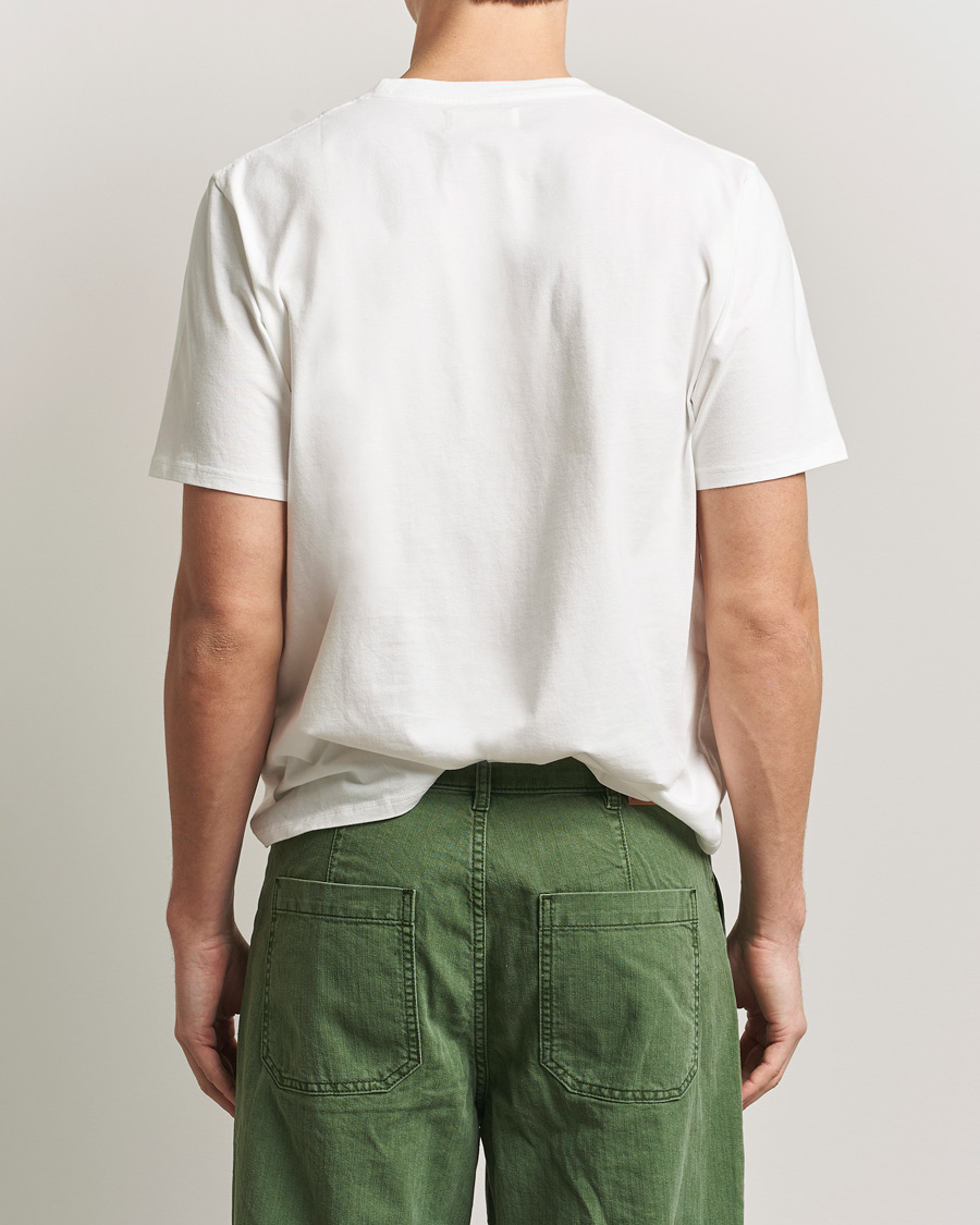 Men | T-Shirts | Jeanerica | Delon Crew Neck T-Shirt Natural White