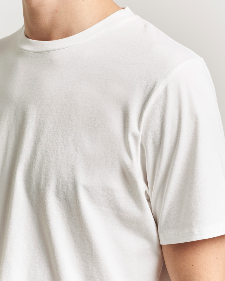 Men | T-Shirts | Jeanerica | Delon Crew Neck T-Shirt Natural White