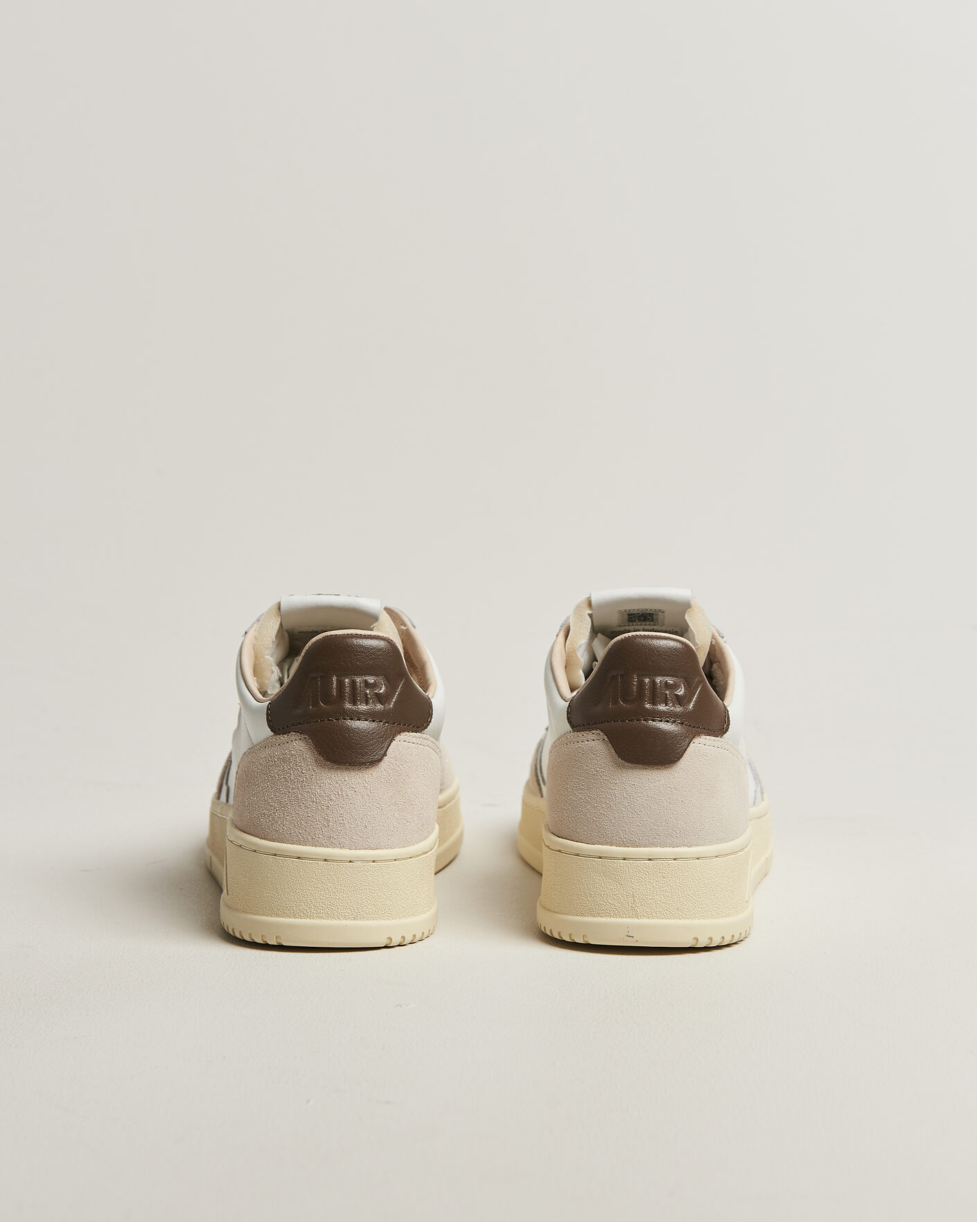 Men | Sneakers | Autry | Medalist Low Leather/Suede Sneaker White/Teak