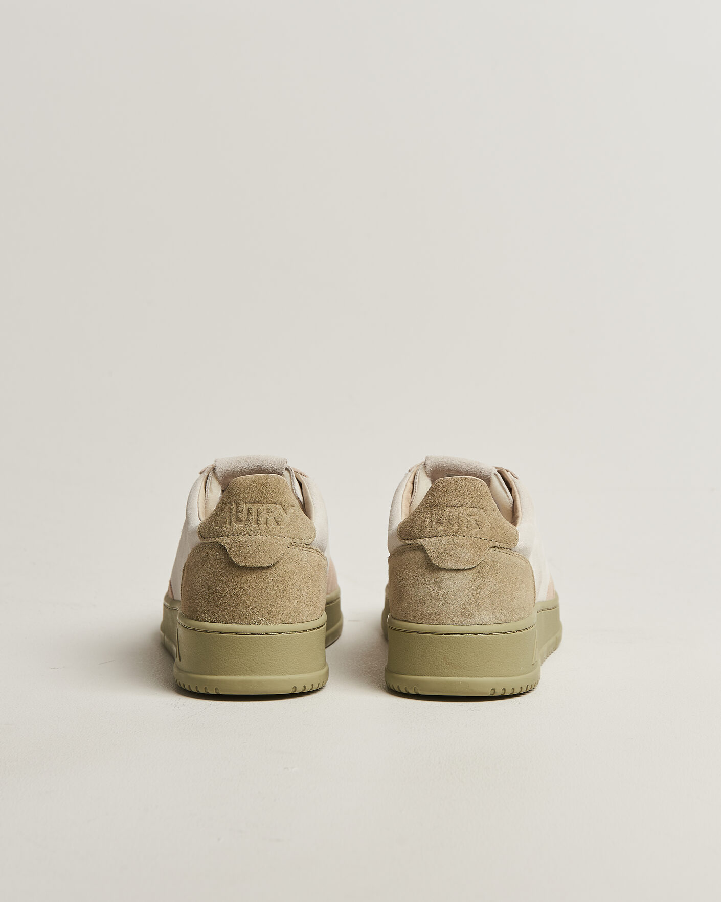 Men | Sneakers | Autry | Medalist Low Suede Mix Sneaker Green/White/Sand