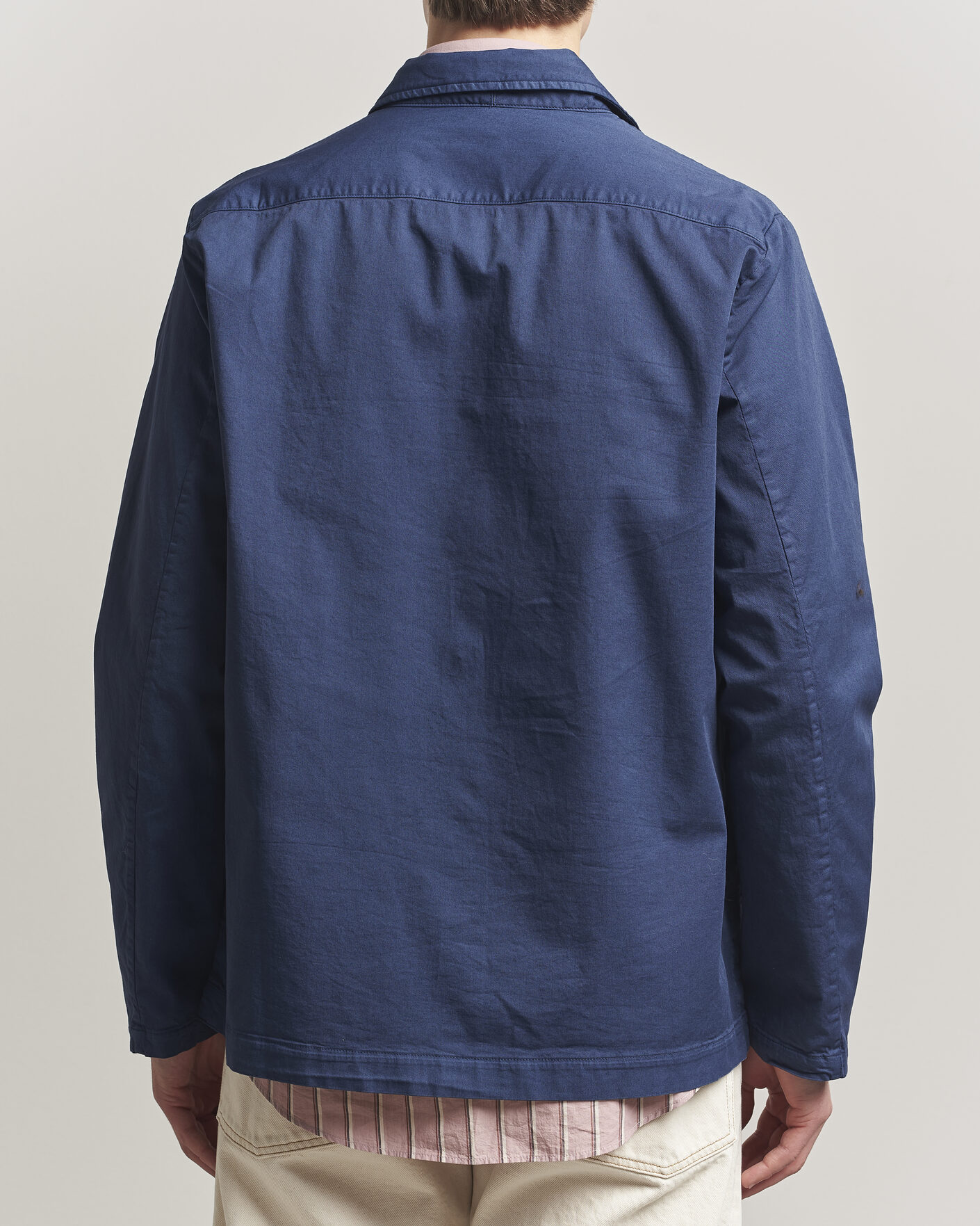 Men | Coats & Jackets | Massimo Alba | Florida Cotton Shirt Jacket Midnight Blue