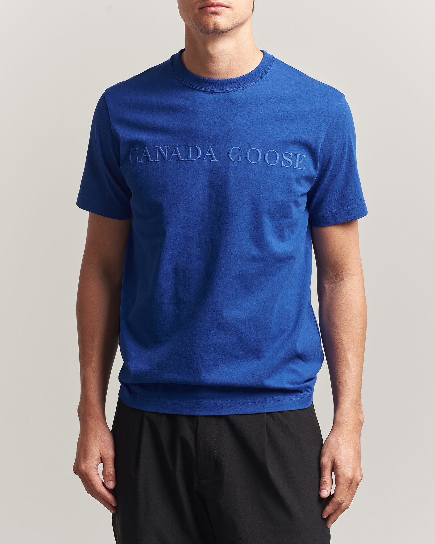 Men | T-Shirts | Canada Goose | Vantage Wordmark T-Shirt Azurite Blue