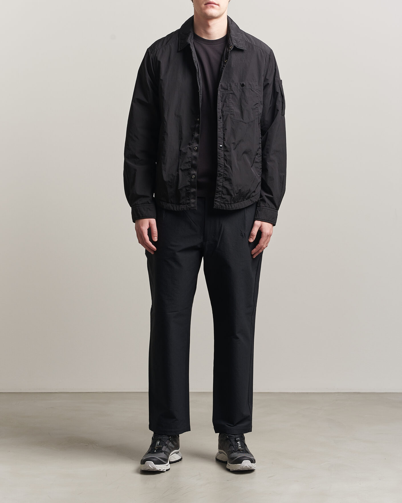 Men | Coats & Jackets | C.P. Company | Chrome R Padded Shirt Jacket Black