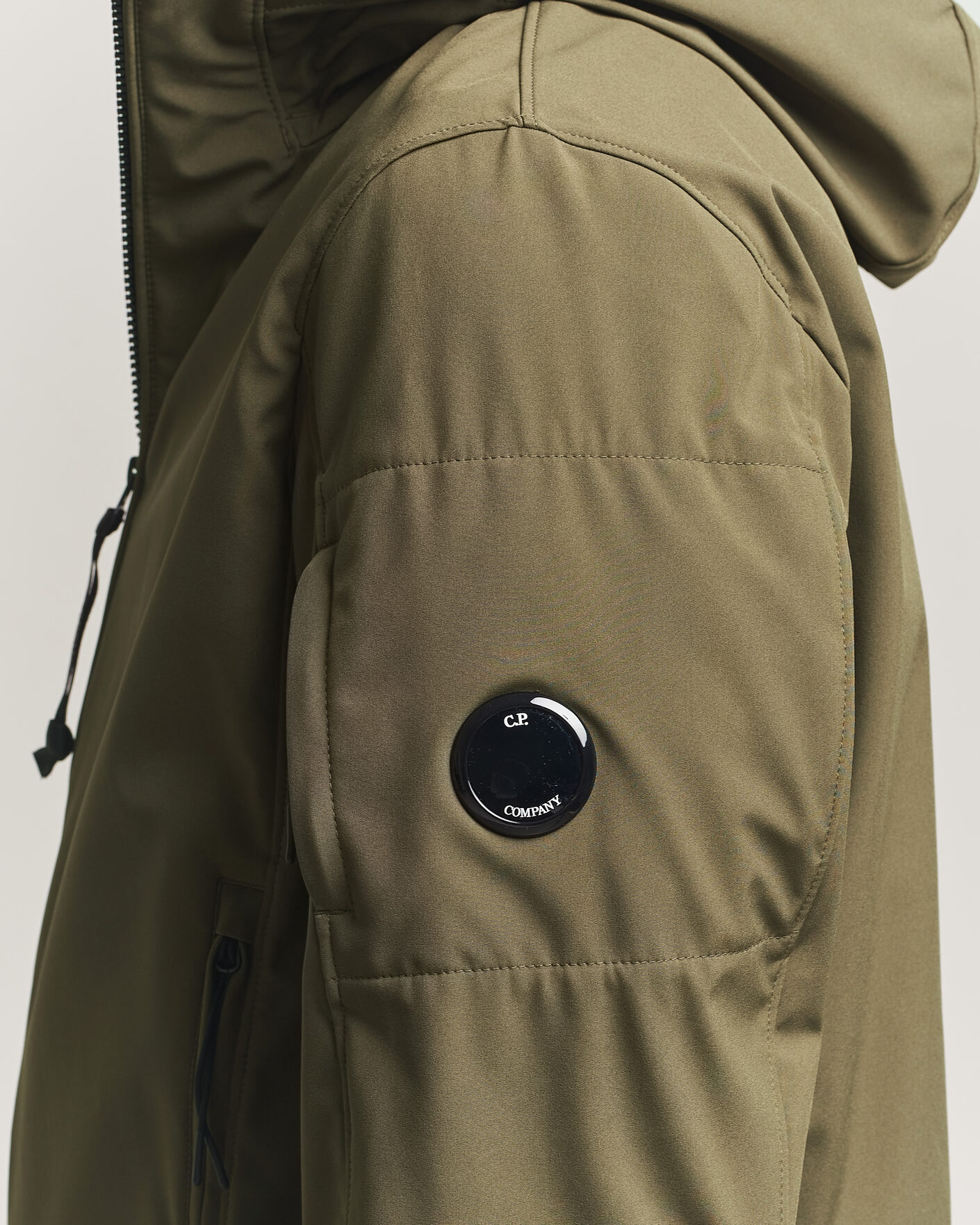 C.P. Company Shell R Hooded Jacket Dark Green at CareOfCarl.com