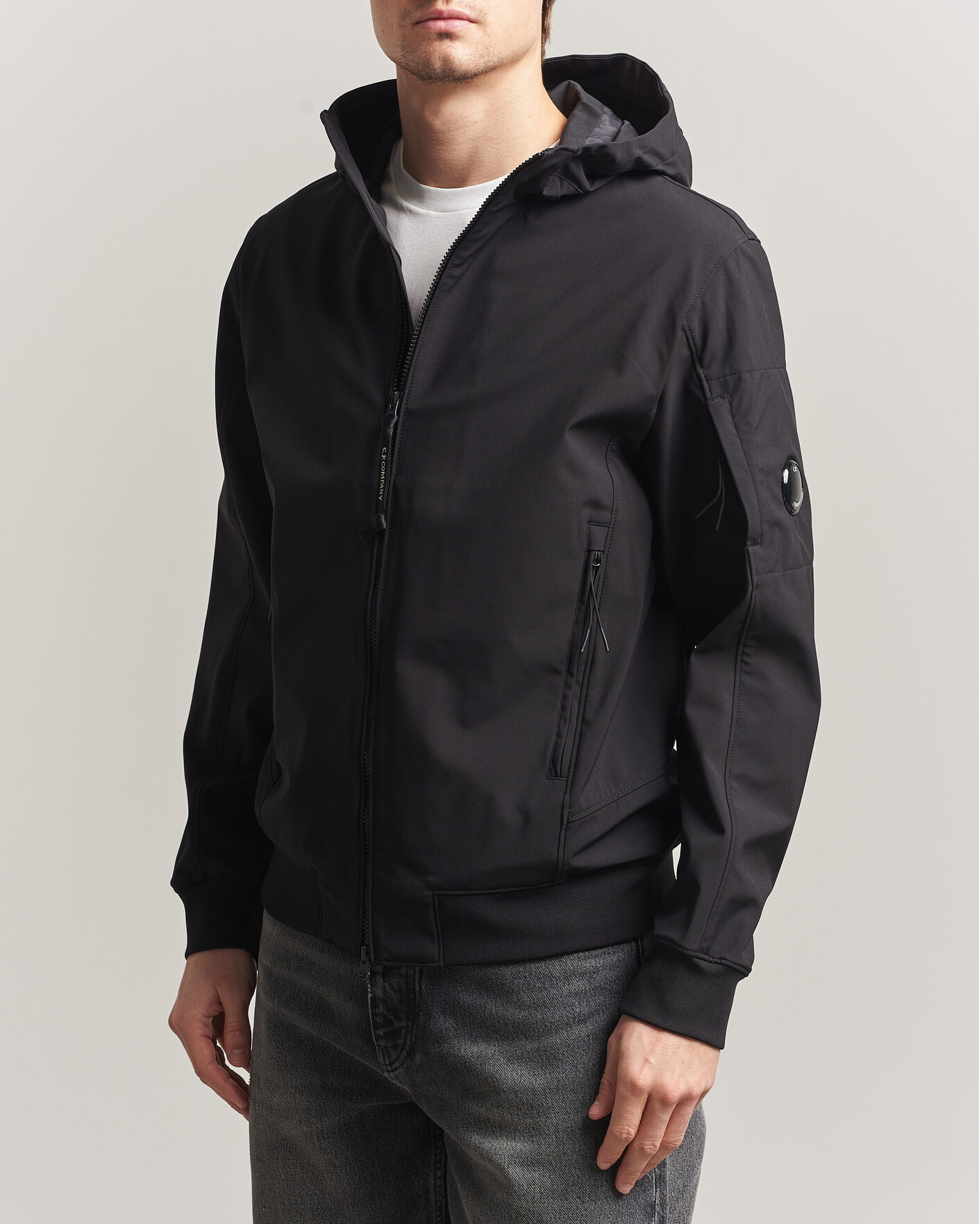 Men | Coats & Jackets | C.P. Company | Shell R Hooded Jacket Black