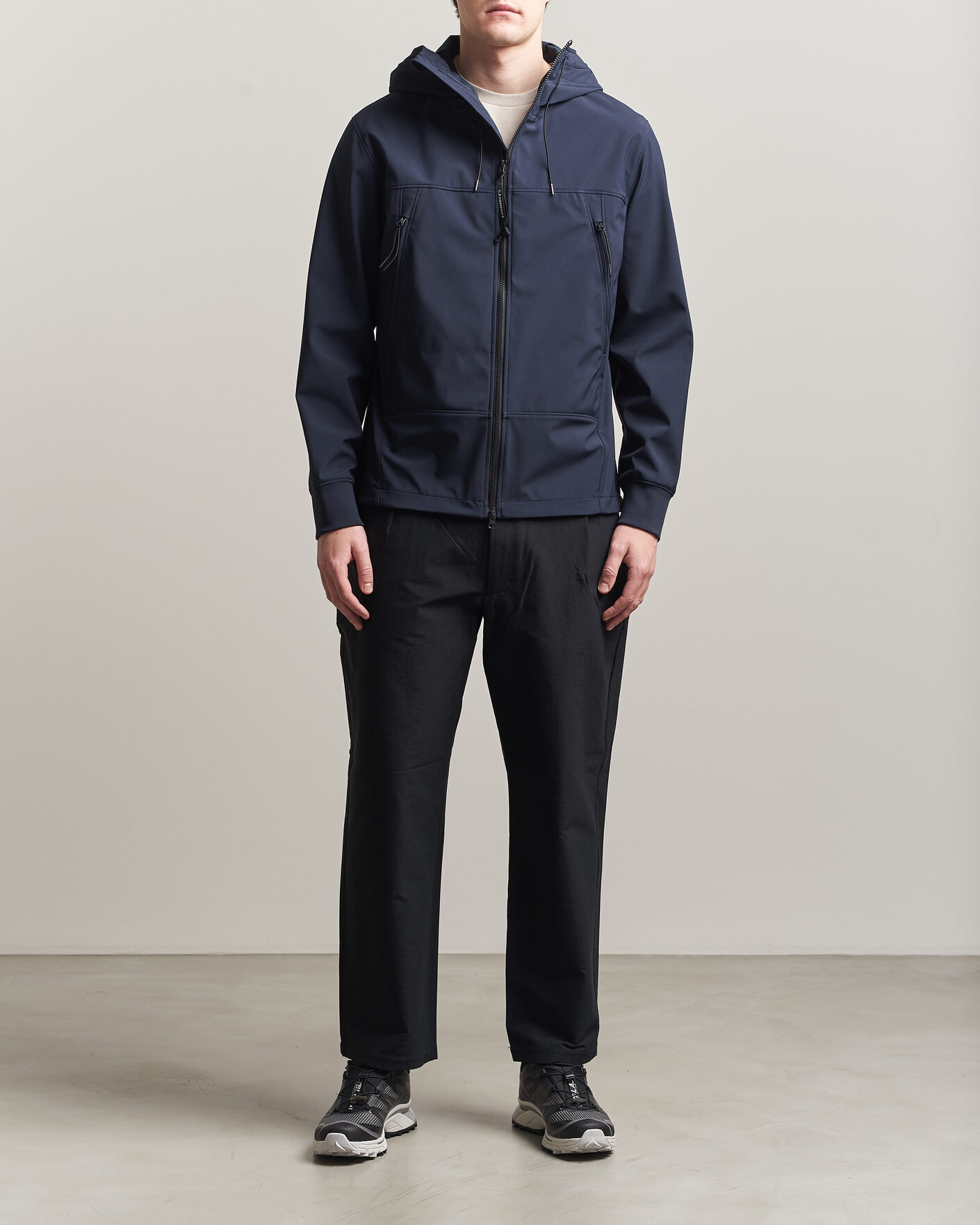 Men | Coats & Jackets | C.P. Company | Shell-R Goggle Hood Jacket Navy