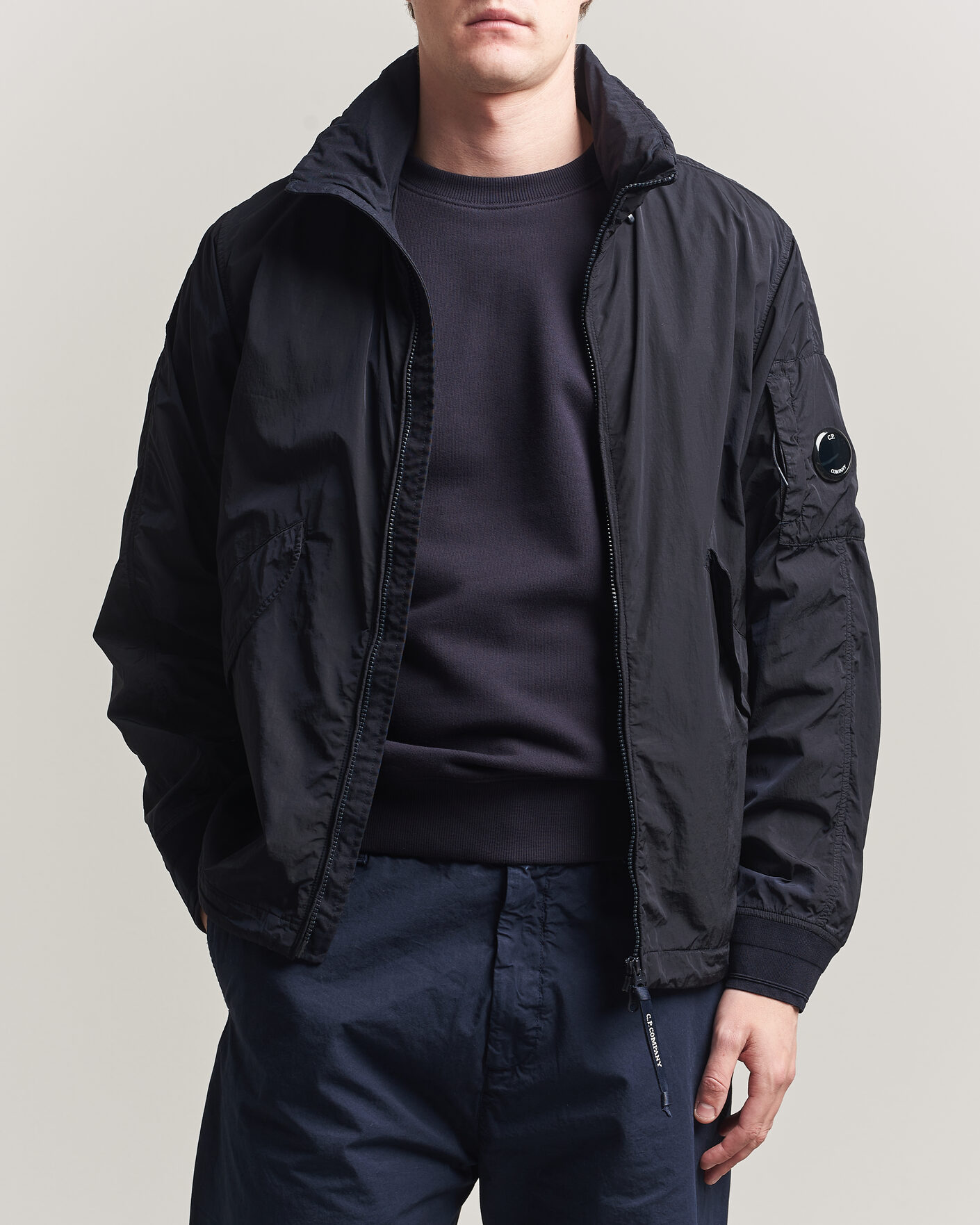 C.P. Company Chrome R Coach Jacket Navy at CareOfCarl.com