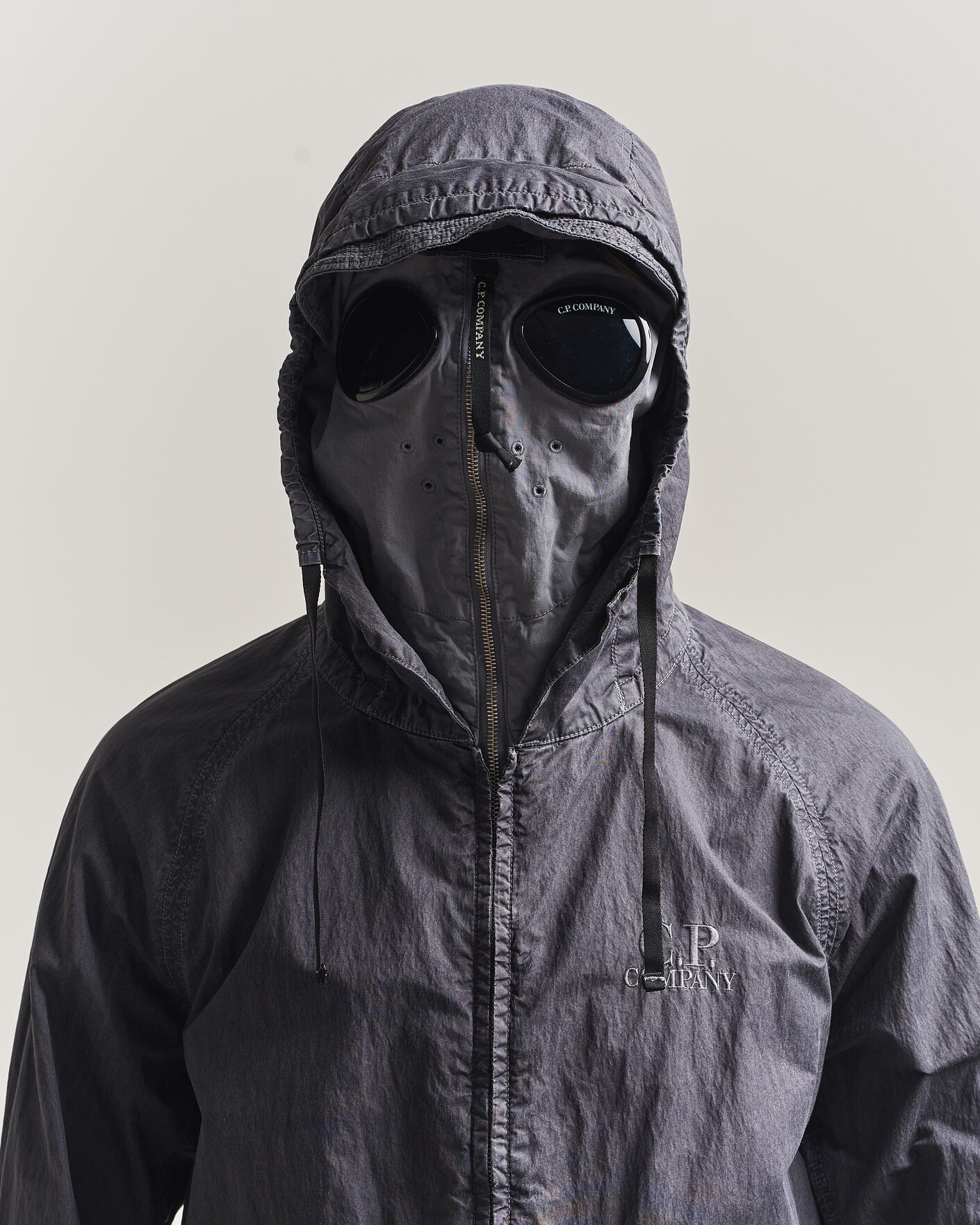 Men | Coats & Jackets | C.P. Company | 50 Fili Wax Hood Jacket Black