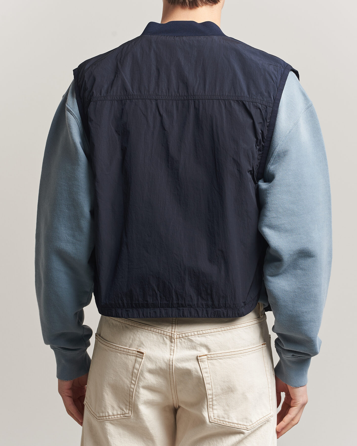 Men | Sweaters & Knitwear | C.P. Company | Cotton Mix 2 in 1 Knitted Sweater Navy