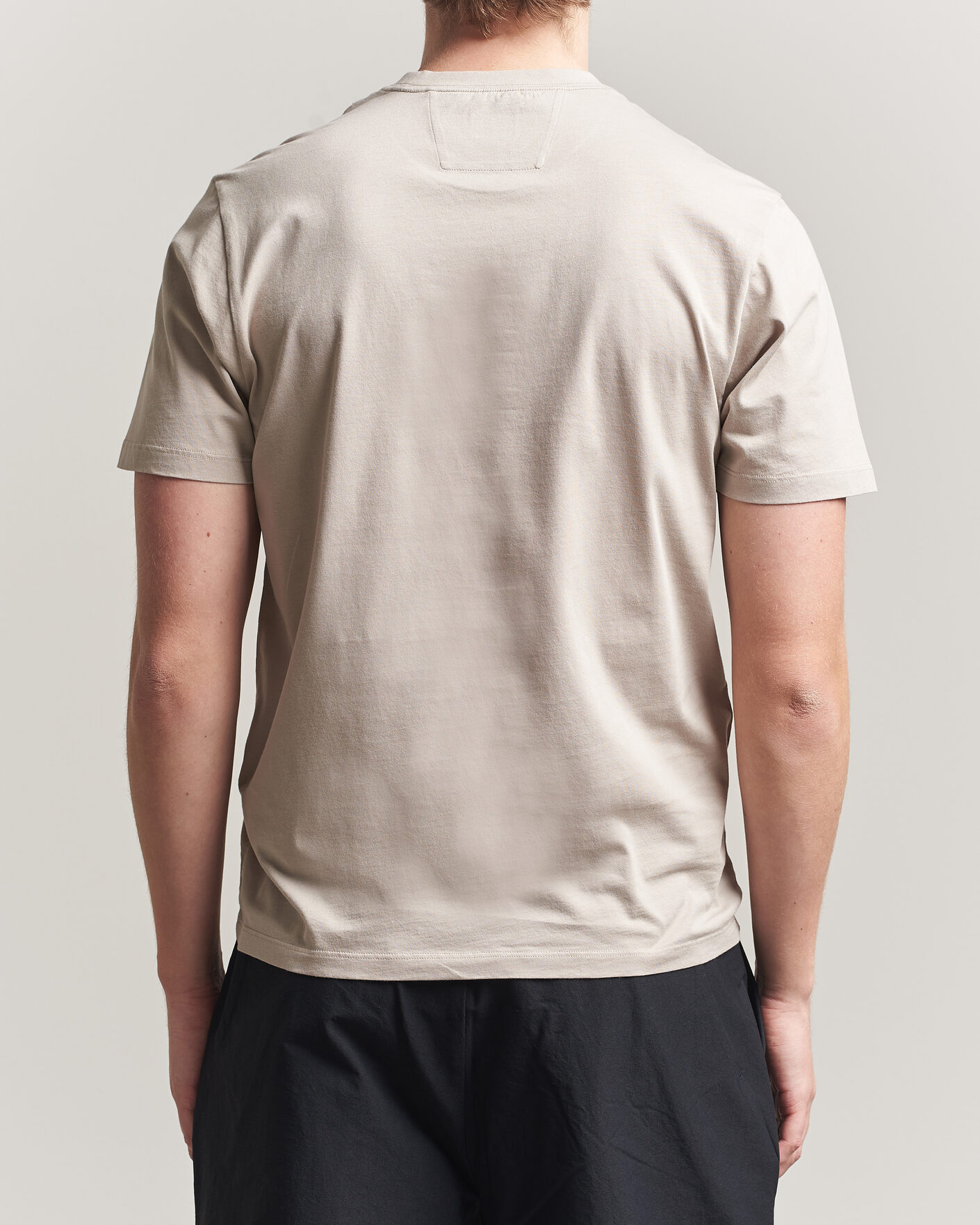 Men | T-Shirts | C.P. Company | Short Sleeve Small Logo T-Shirt Light Grey