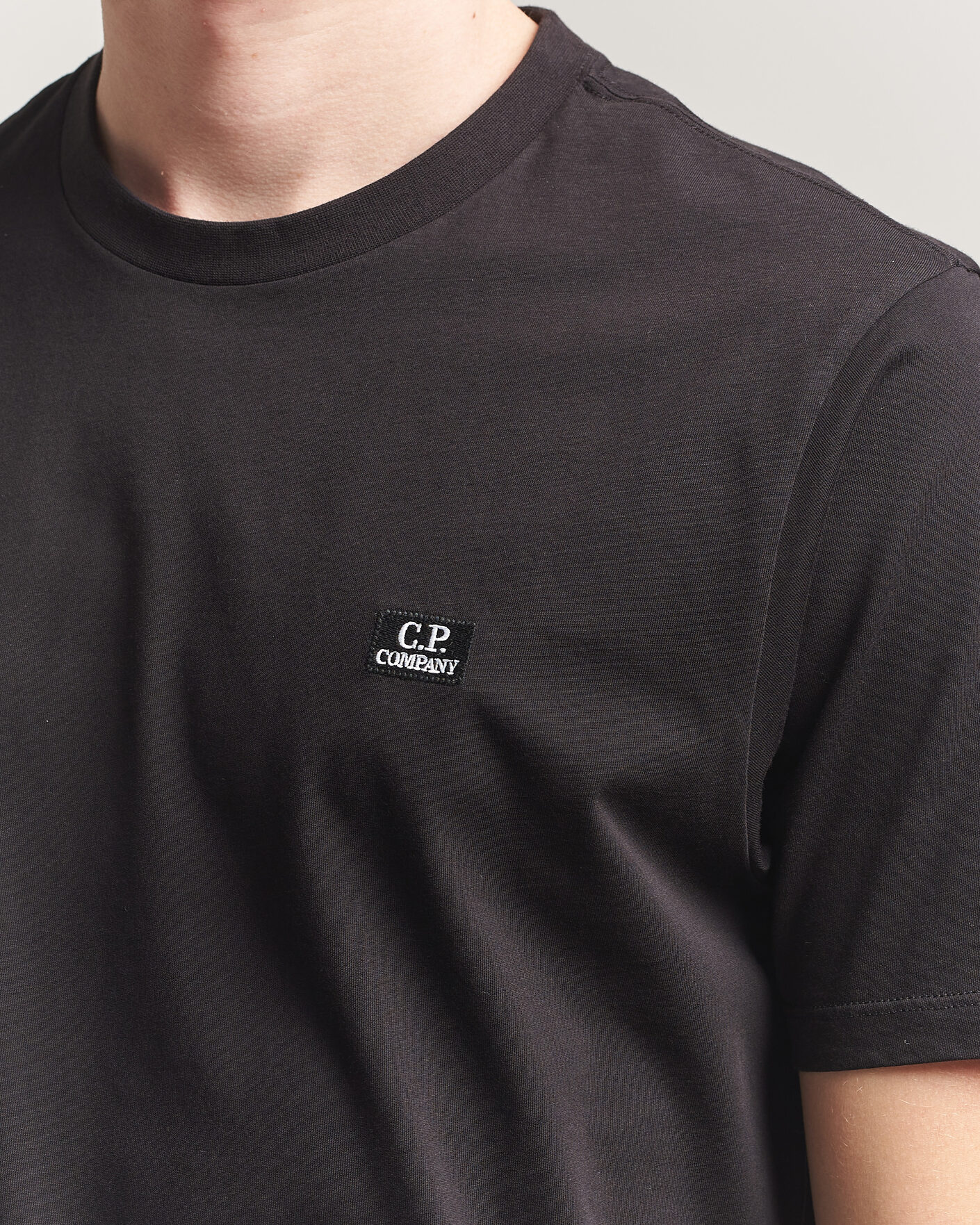 Men | T-Shirts | C.P. Company | Short Sleeve Small Logo T-Shirt Black