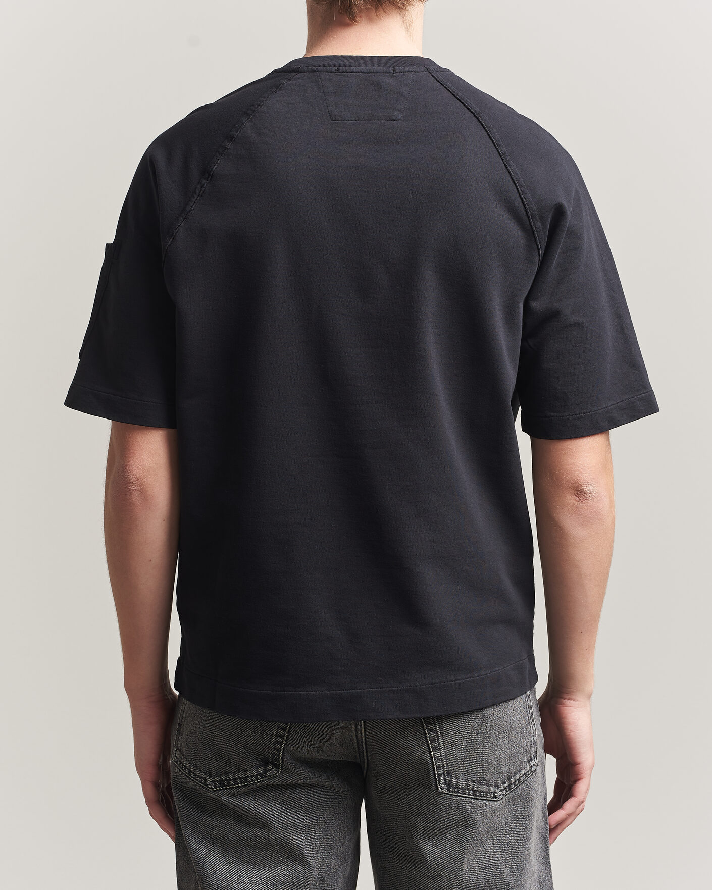 C.P. Company Heavy Weight Lens T-Shirt Black at CareOfCarl.com