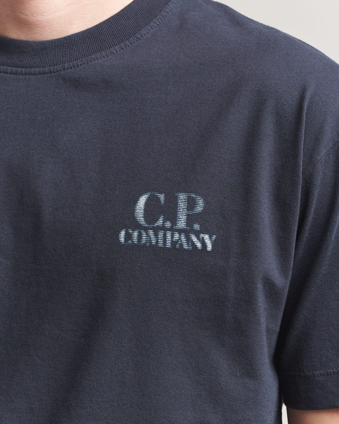 Men | T-Shirts | C.P. Company | Short Sleeve Back Print T-Shirt Navy