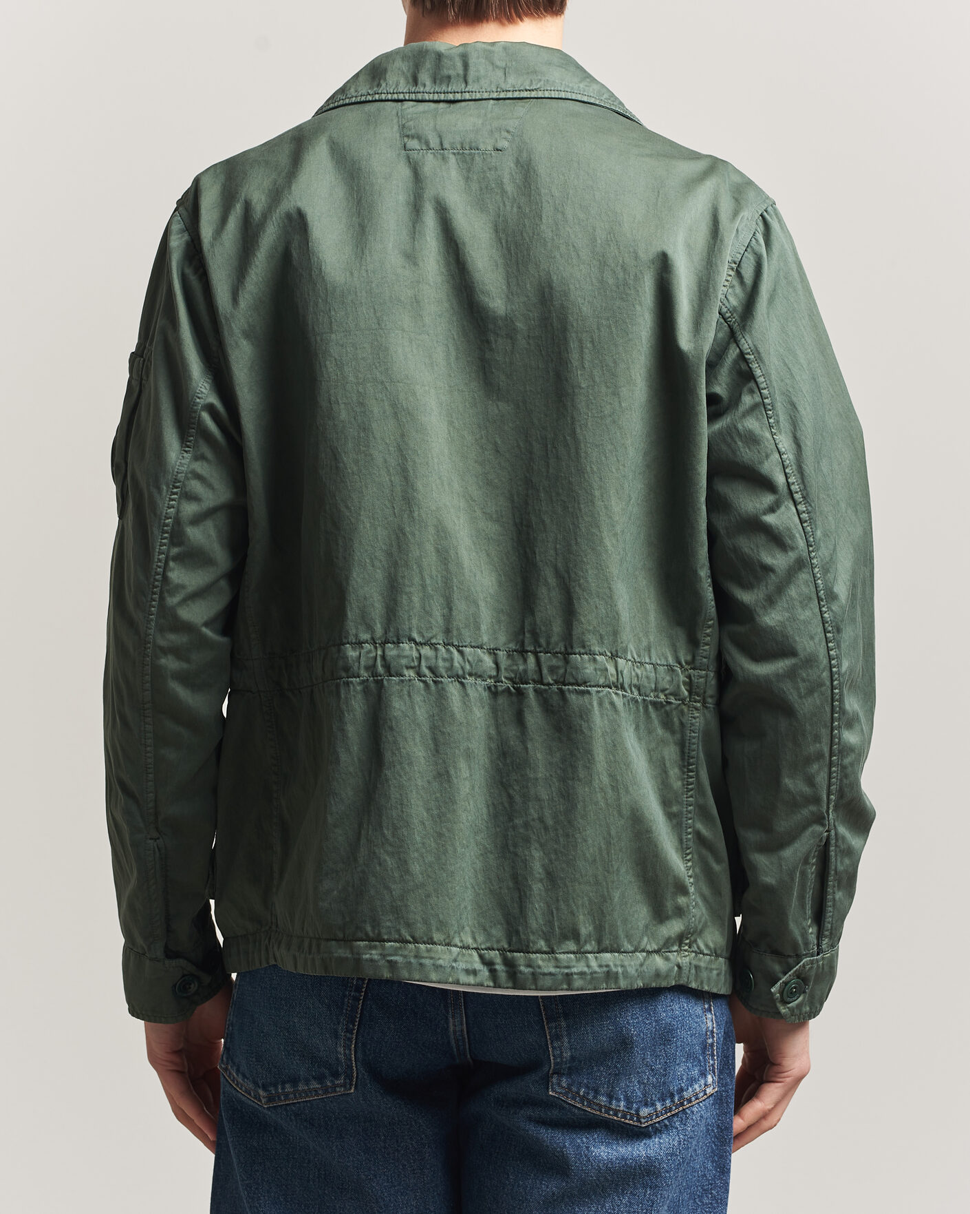 Men | Coats & Jackets | C.P. Company | Raso Cinque Cotton Nylon Jungle Jacket Dark Green