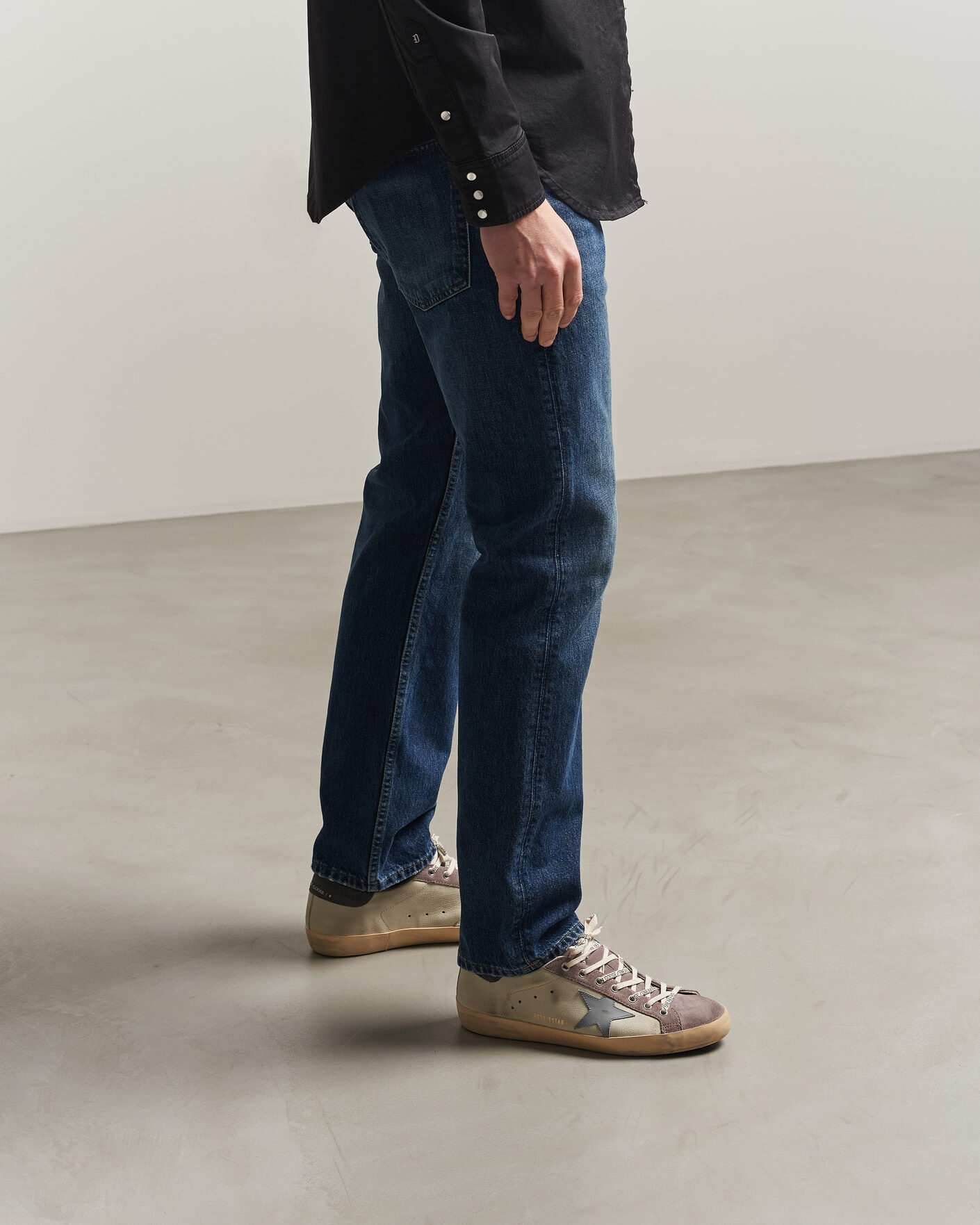 Men | Golden Goose Super-Star Sneakers Liliac Grey | Golden Goose | Super-Star Sneakers Liliac Grey