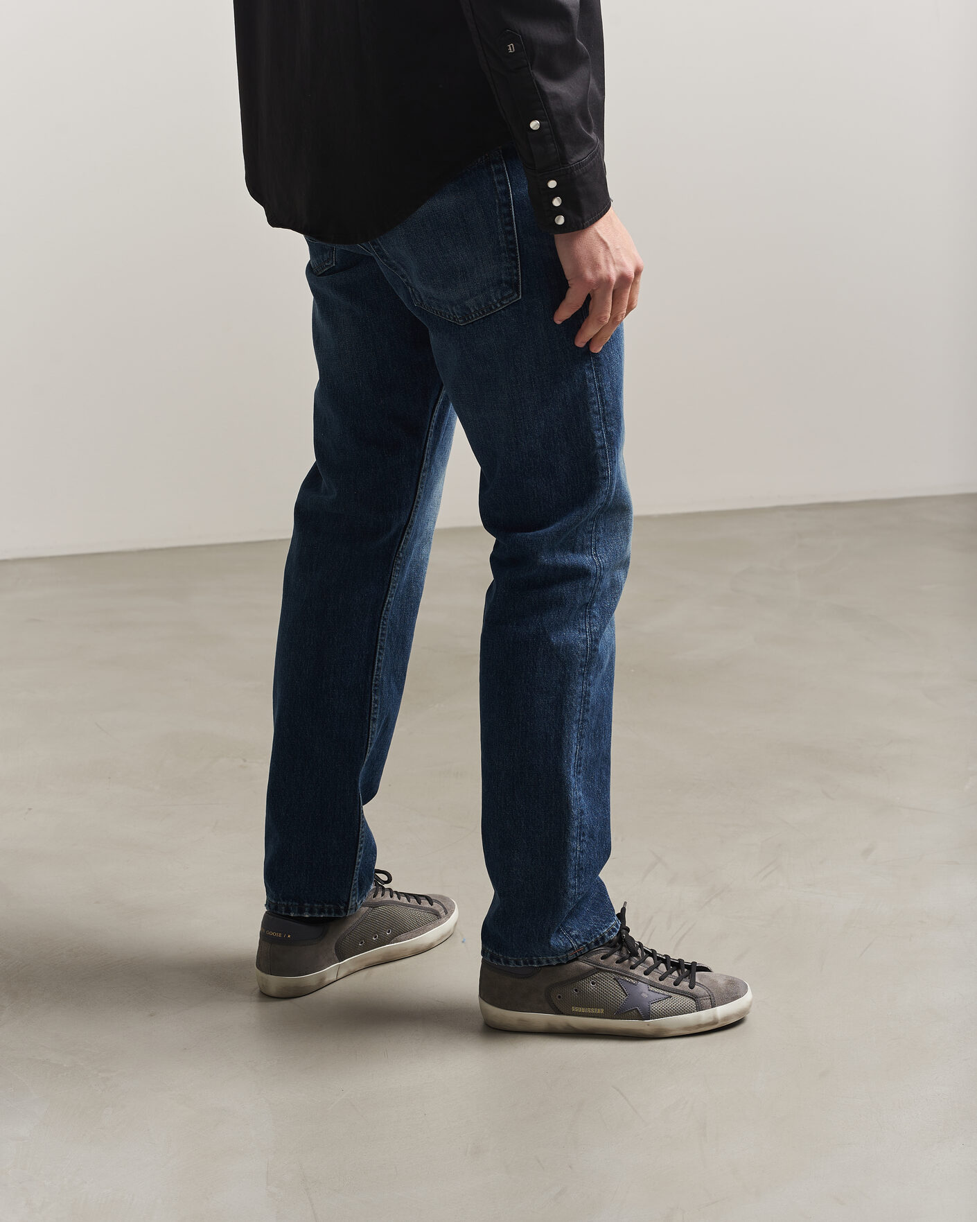Men | Sneakers | Golden Goose | Super-Star Sneakers Dark Grey