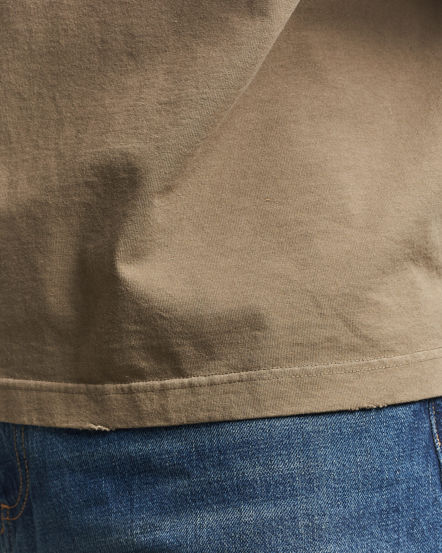 Men | T-Shirts | Golden Goose | Journey Dyed Cotton T-Shirt Washed Beige